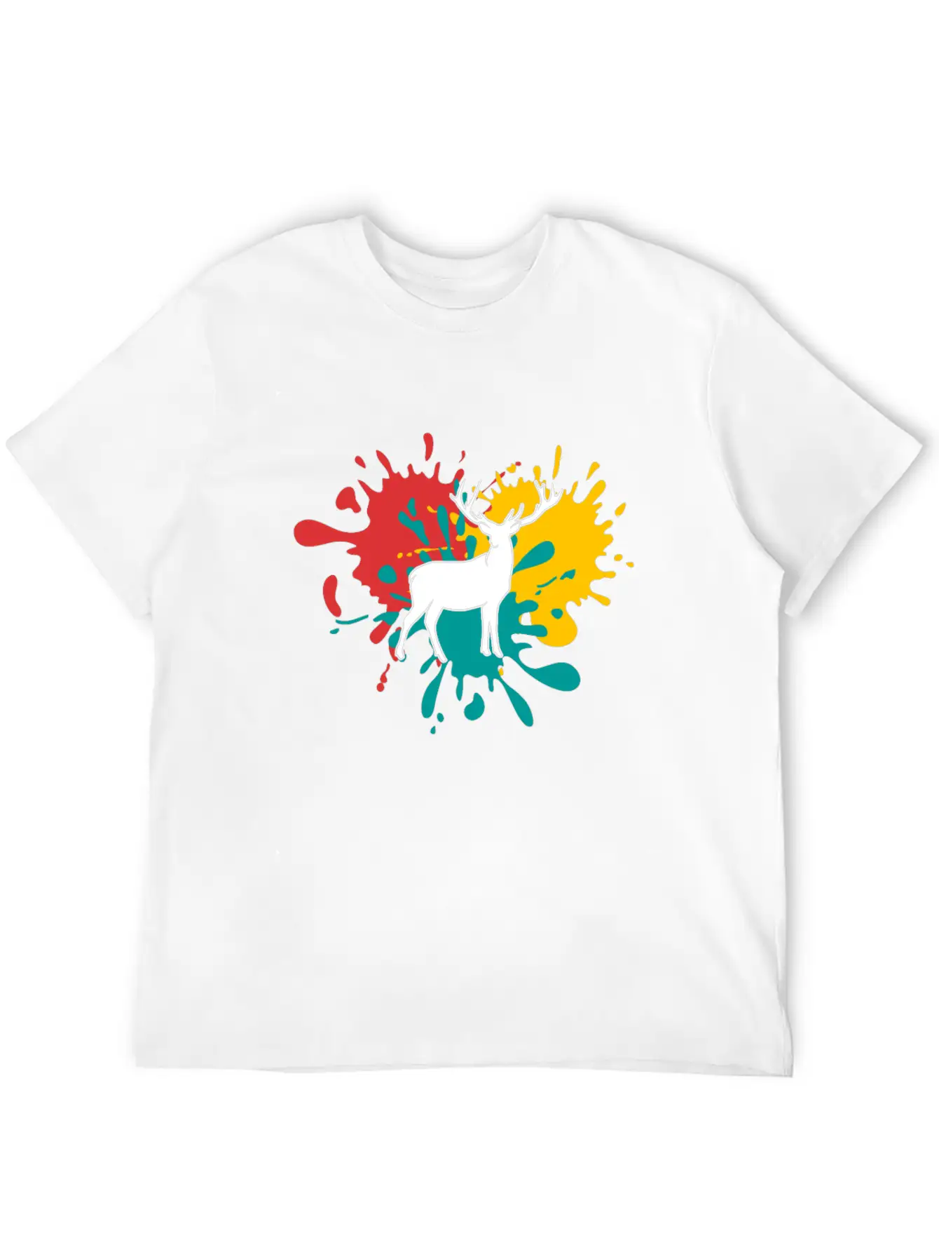 Deer Logo Essential Cotton Tee For Daily Outfits – Unisex Style