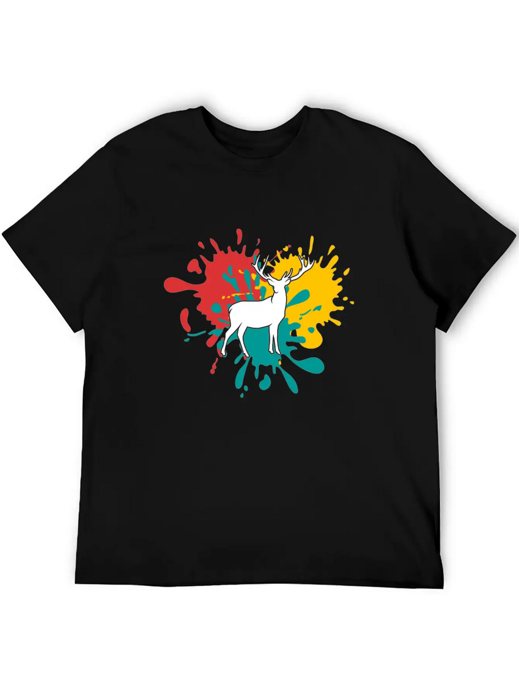Deer Logo Essential Cotton Tee For Daily Outfits – Unisex Style