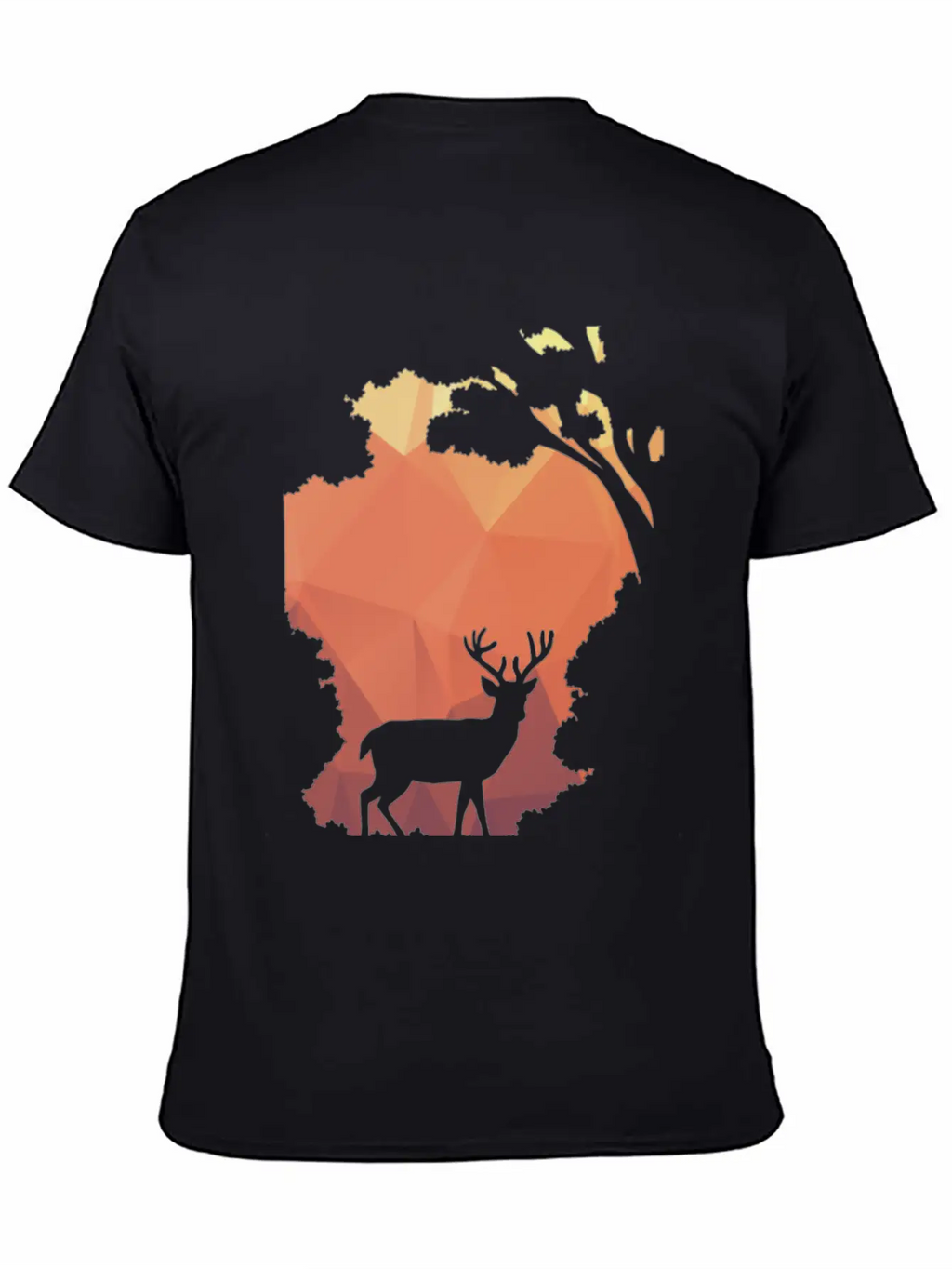 Deer Shadow Unisex Casual T-Shirt – Clean Design For Daily Comfort
