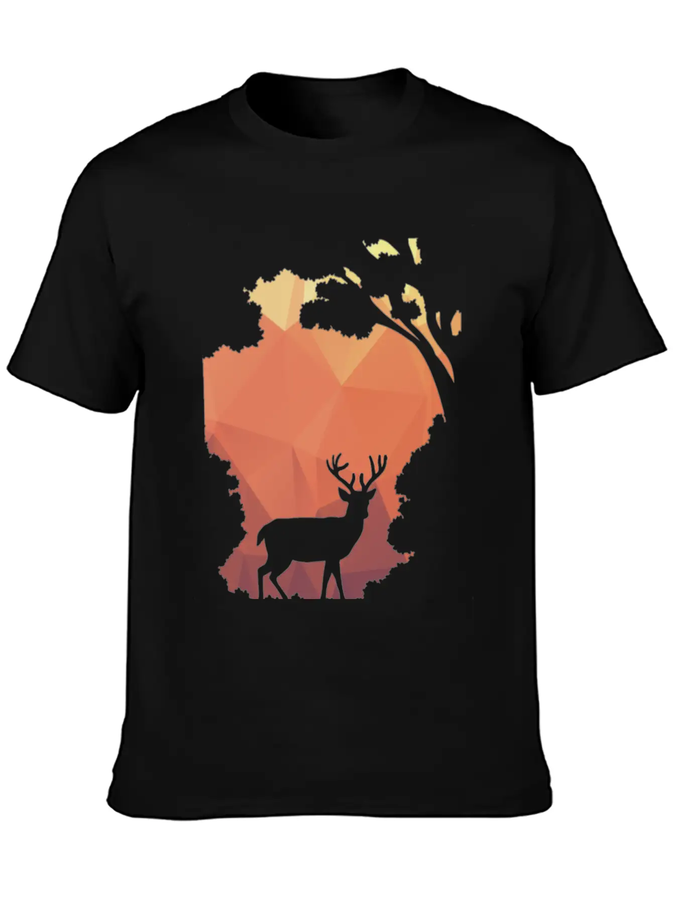 Deer Shadow Unisex Casual T-Shirt – Clean Design For Daily Comfort