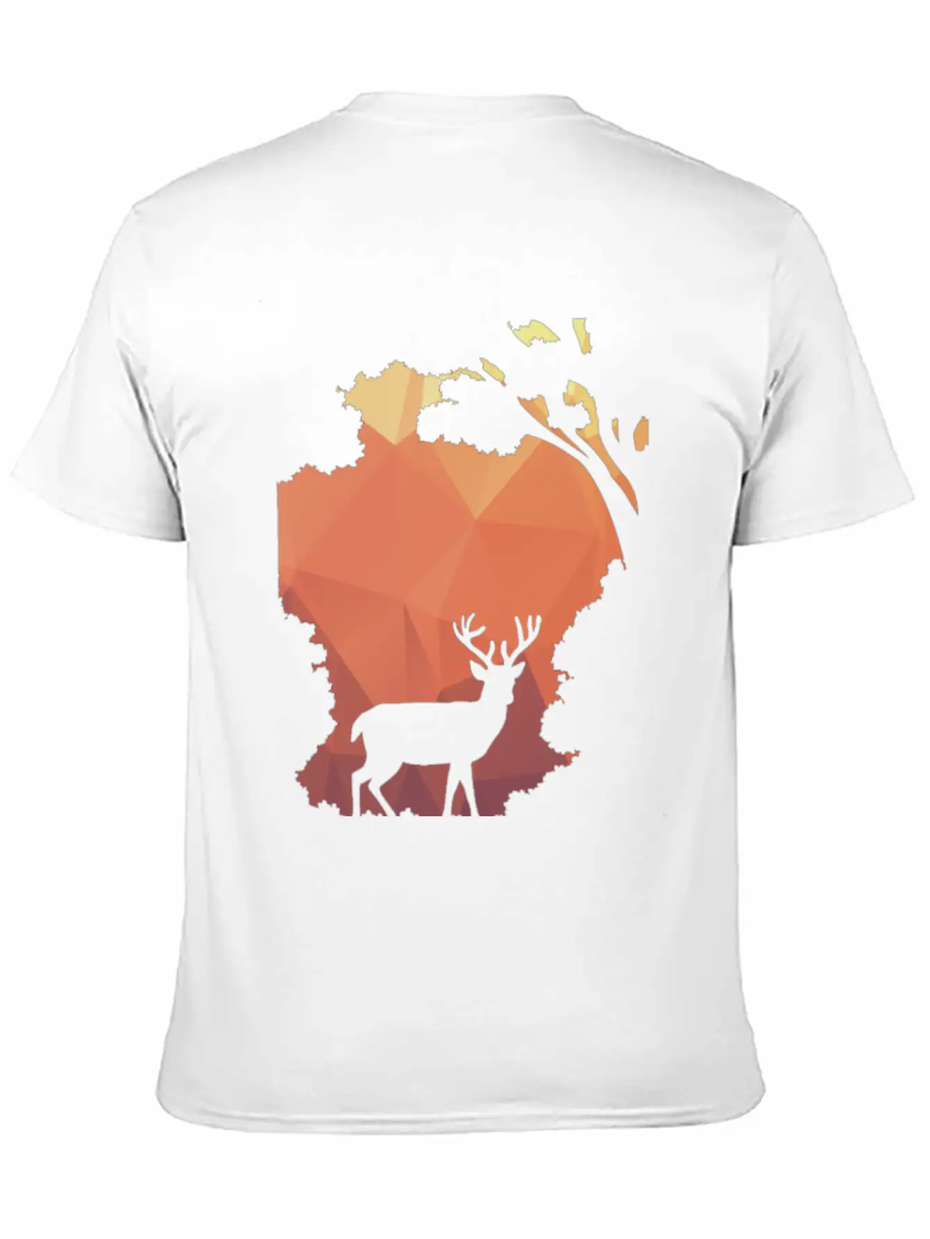 Deer Shadow Unisex Casual T-Shirt – Clean Design For Daily Comfort