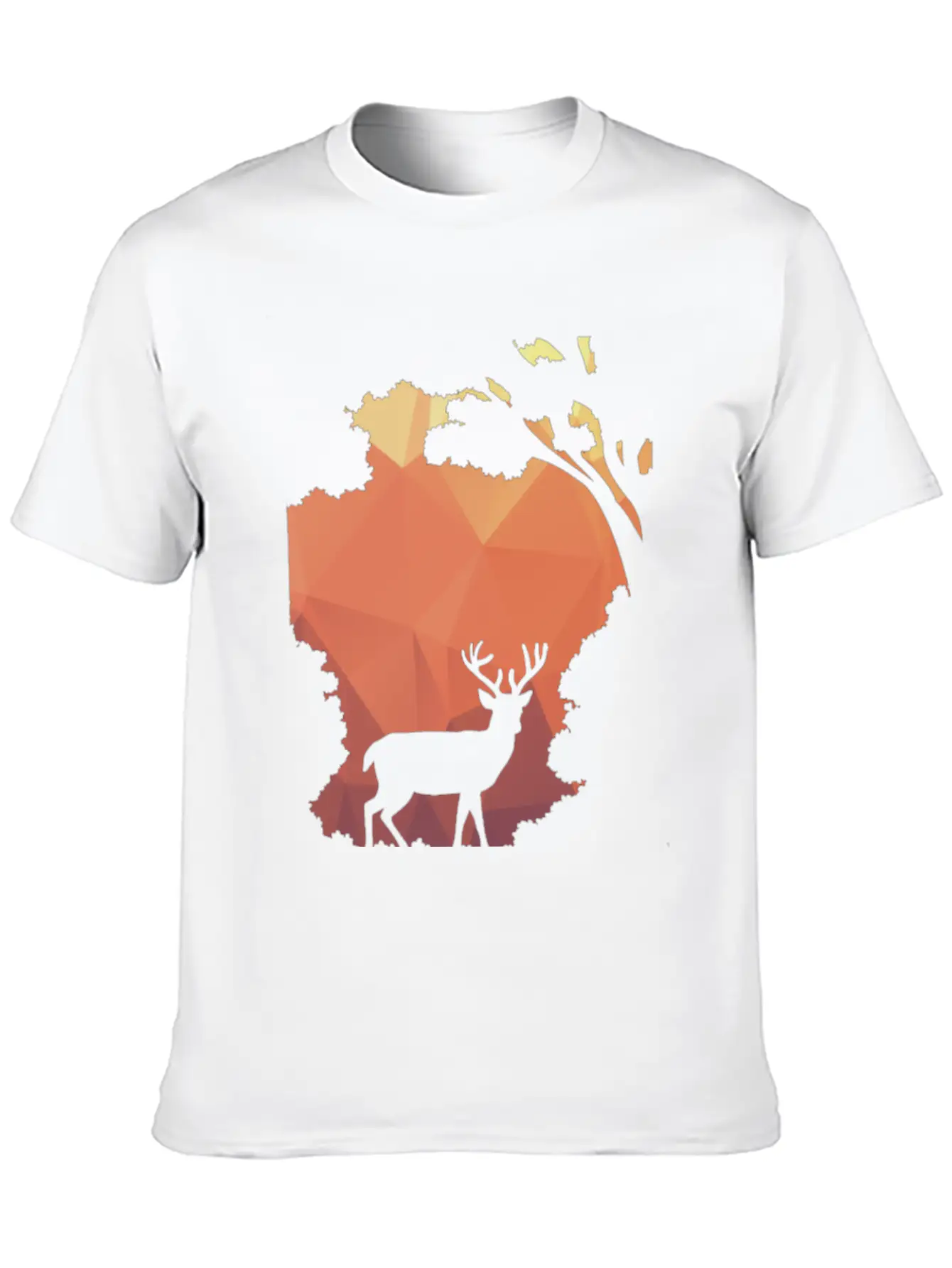 Deer Shadow Unisex Casual T-Shirt – Clean Design For Daily Comfort
