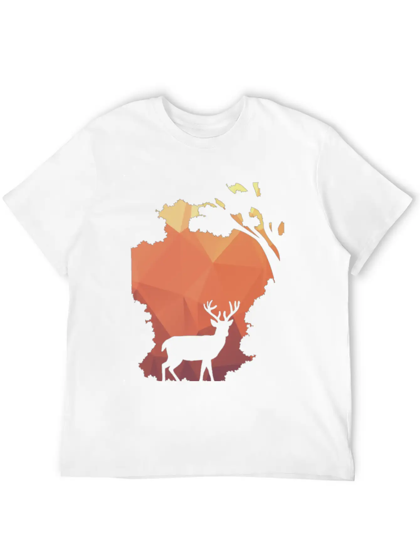 Deer Shadow Unisex Casual T-Shirt – Clean Design For Daily Comfort