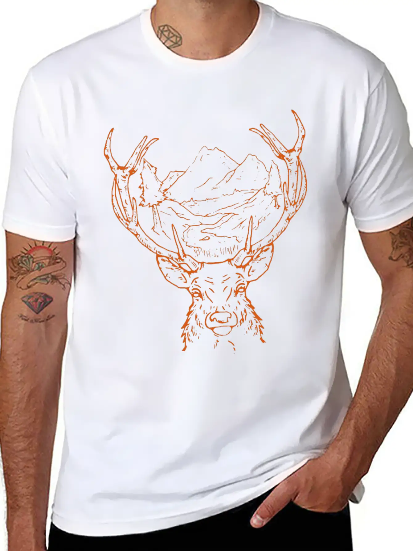 DEER Unisex Casual T-Shirt – Clean Design For Daily Comfort