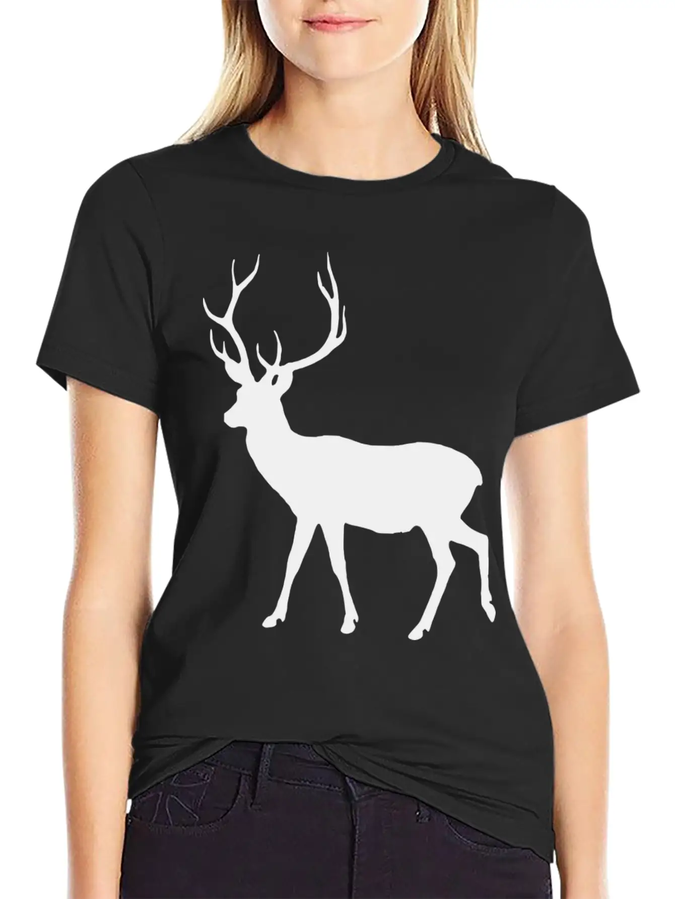 Deer Unisex Short Sleeve Soft Cotton T-Shirt – Casual Everyday Wear