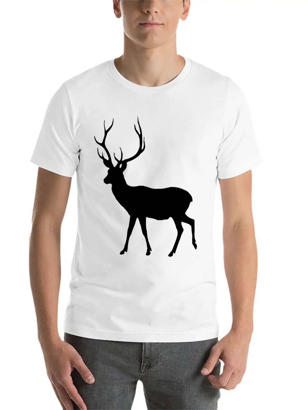 Deer Unisex Short Sleeve Soft Cotton T-Shirt – Casual Everyday Wear