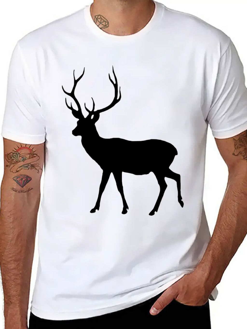 Deer Unisex Short Sleeve Soft Cotton T-Shirt – Casual Everyday Wear