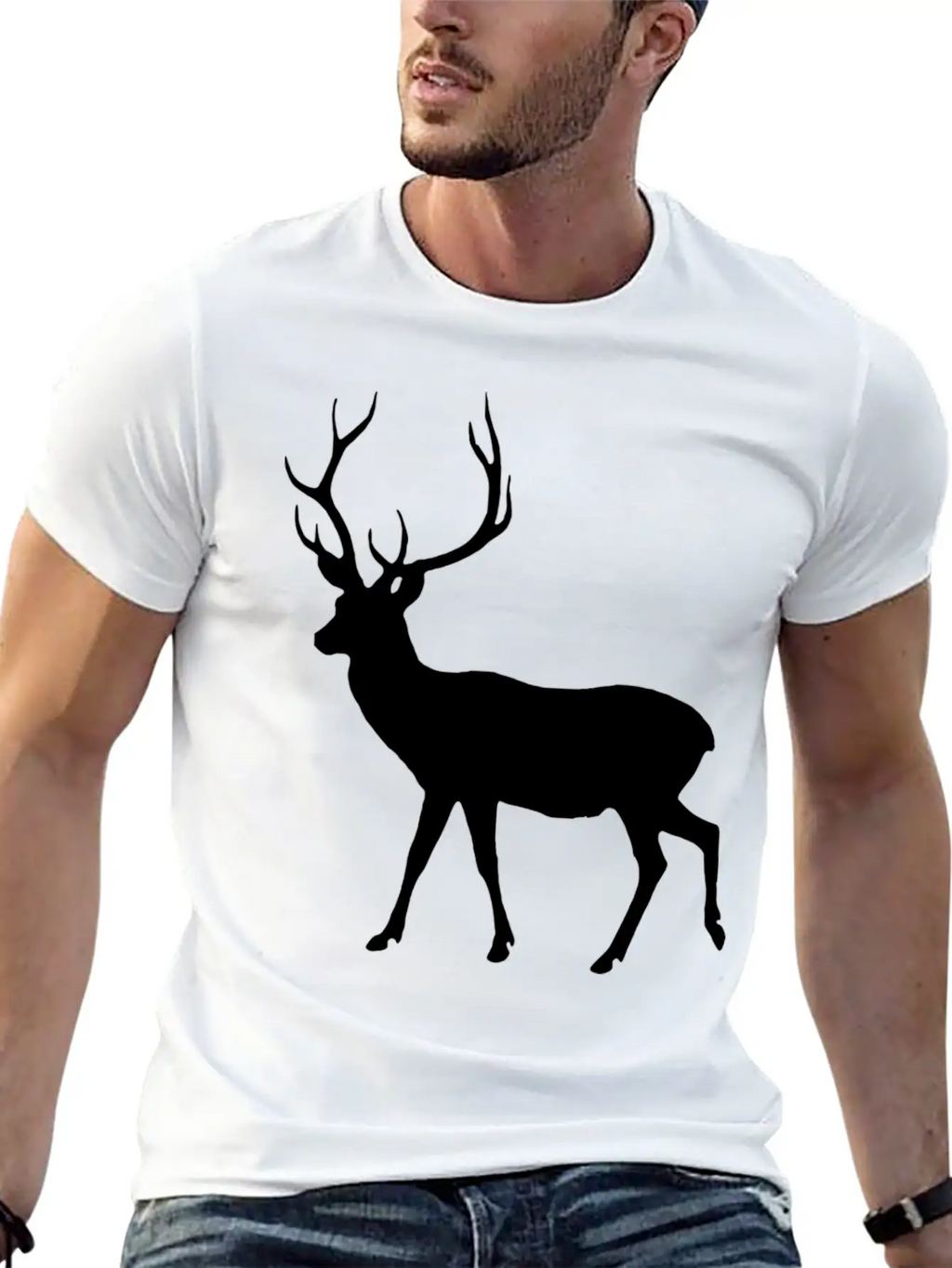 Deer Unisex Short Sleeve Soft Cotton T-Shirt – Casual Everyday Wear