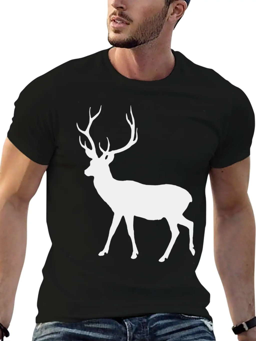 Deer Unisex Short Sleeve Soft Cotton T-Shirt – Casual Everyday Wear