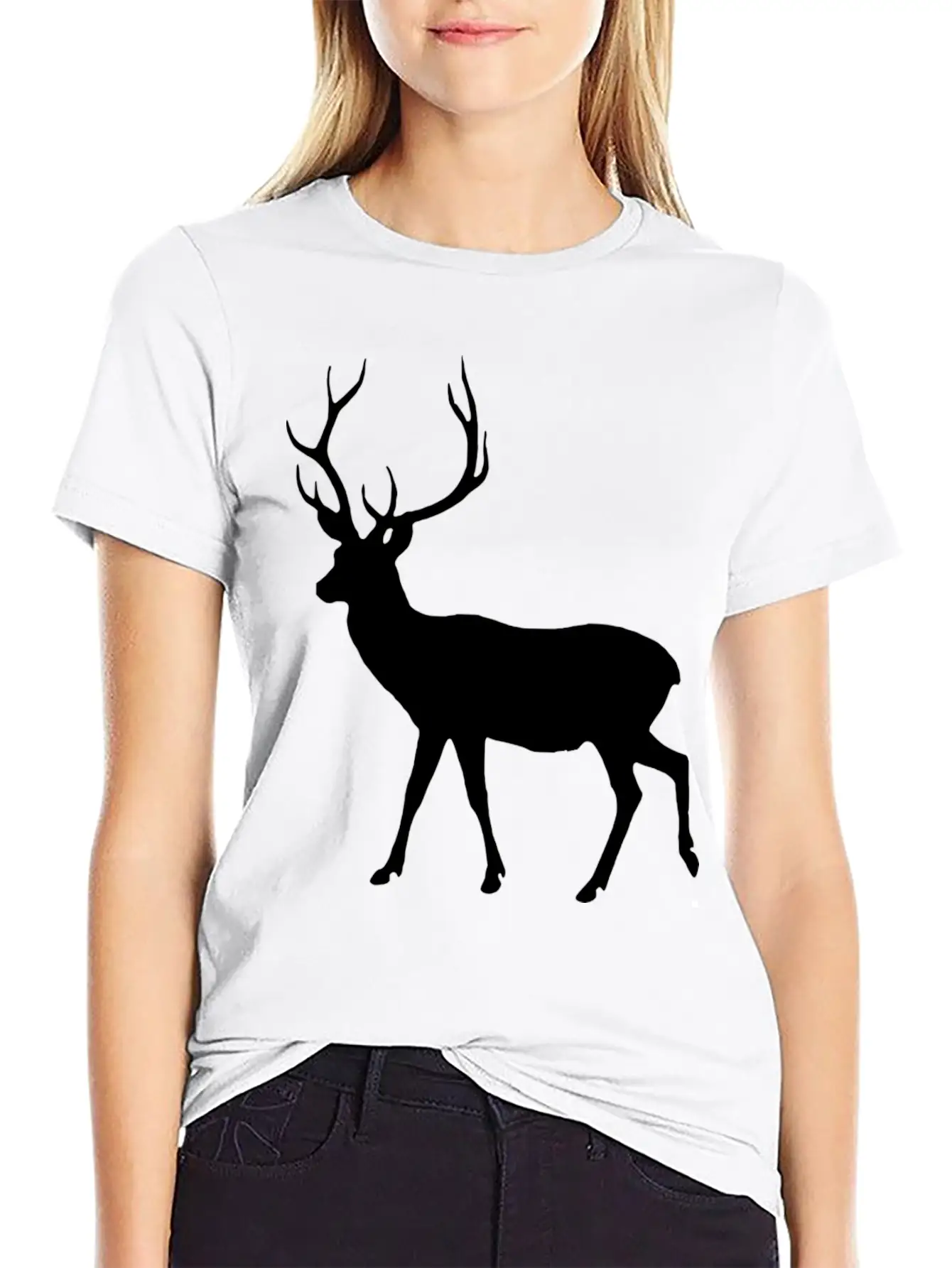 Deer Unisex Short Sleeve Soft Cotton T-Shirt – Casual Everyday Wear