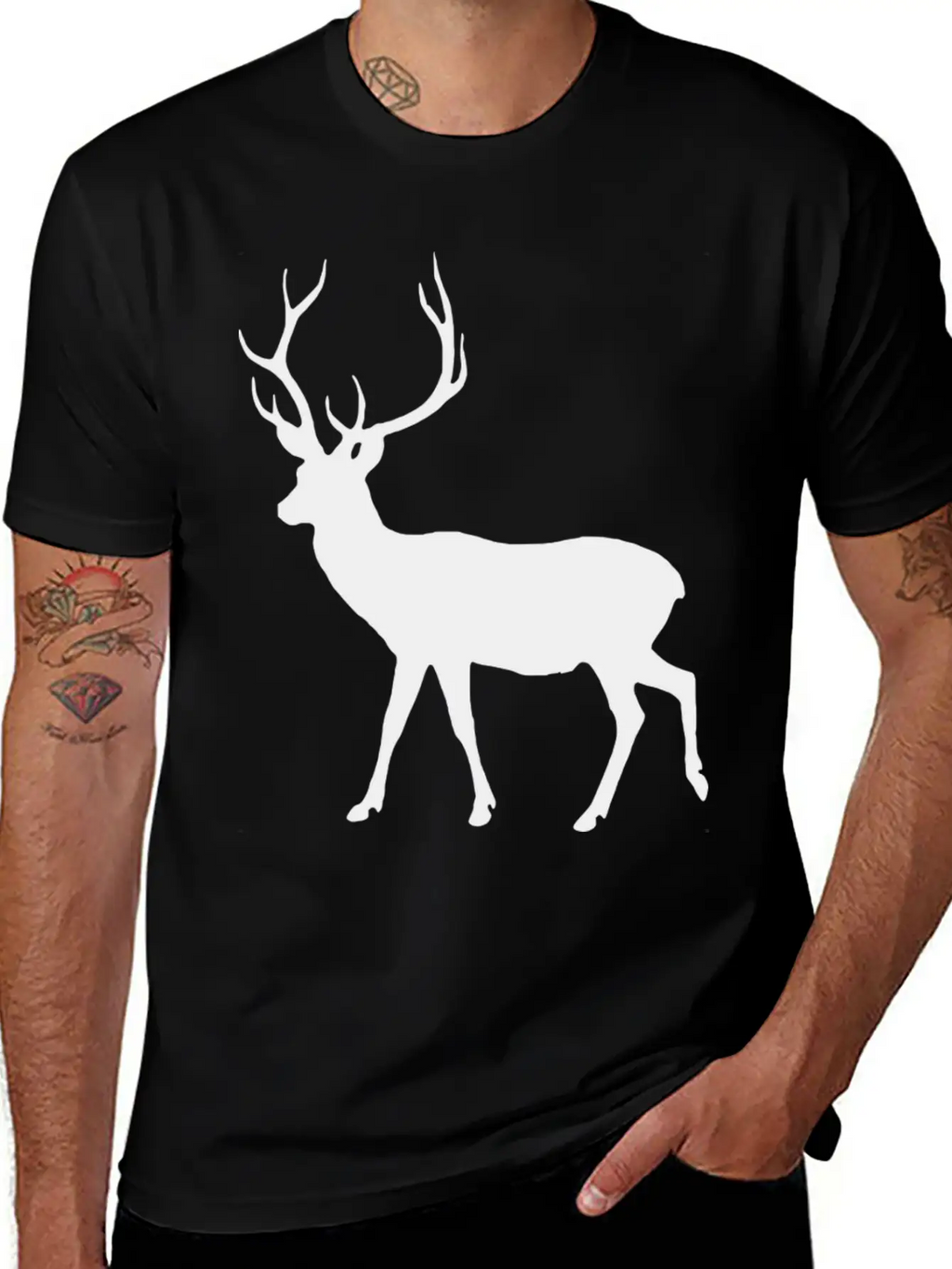 Deer Unisex Short Sleeve Soft Cotton T-Shirt – Casual Everyday Wear