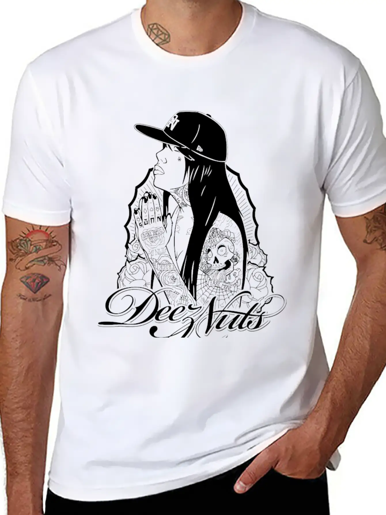 Deez Nuts Tattoo Essential Cotton Tee For Daily Outfits – Unisex Style
