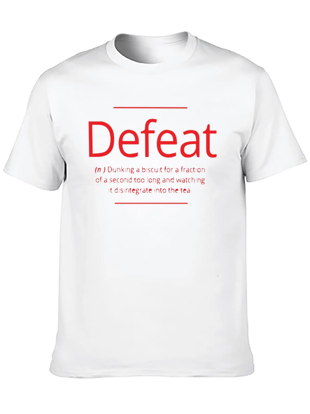 Defeat Unisex Casual T-Shirt – Clean Design For Daily Comfort