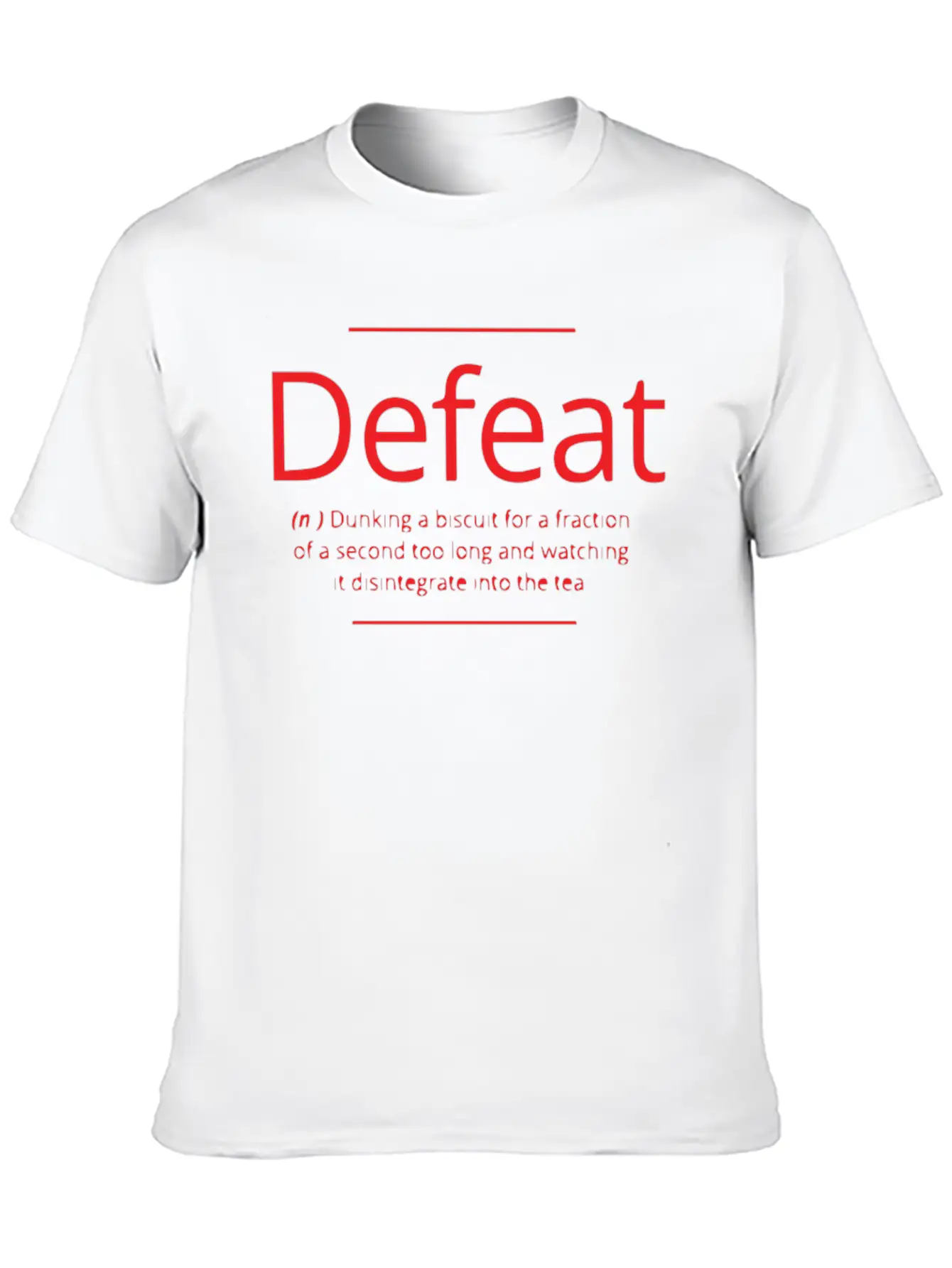 Defeat Unisex Casual T-Shirt – Clean Design For Daily Comfort