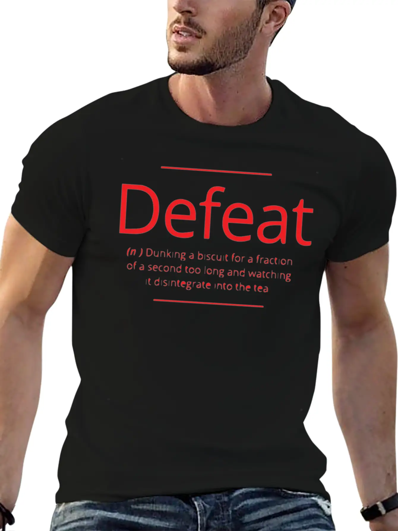 Defeat Unisex Casual T-Shirt – Clean Design For Daily Comfort