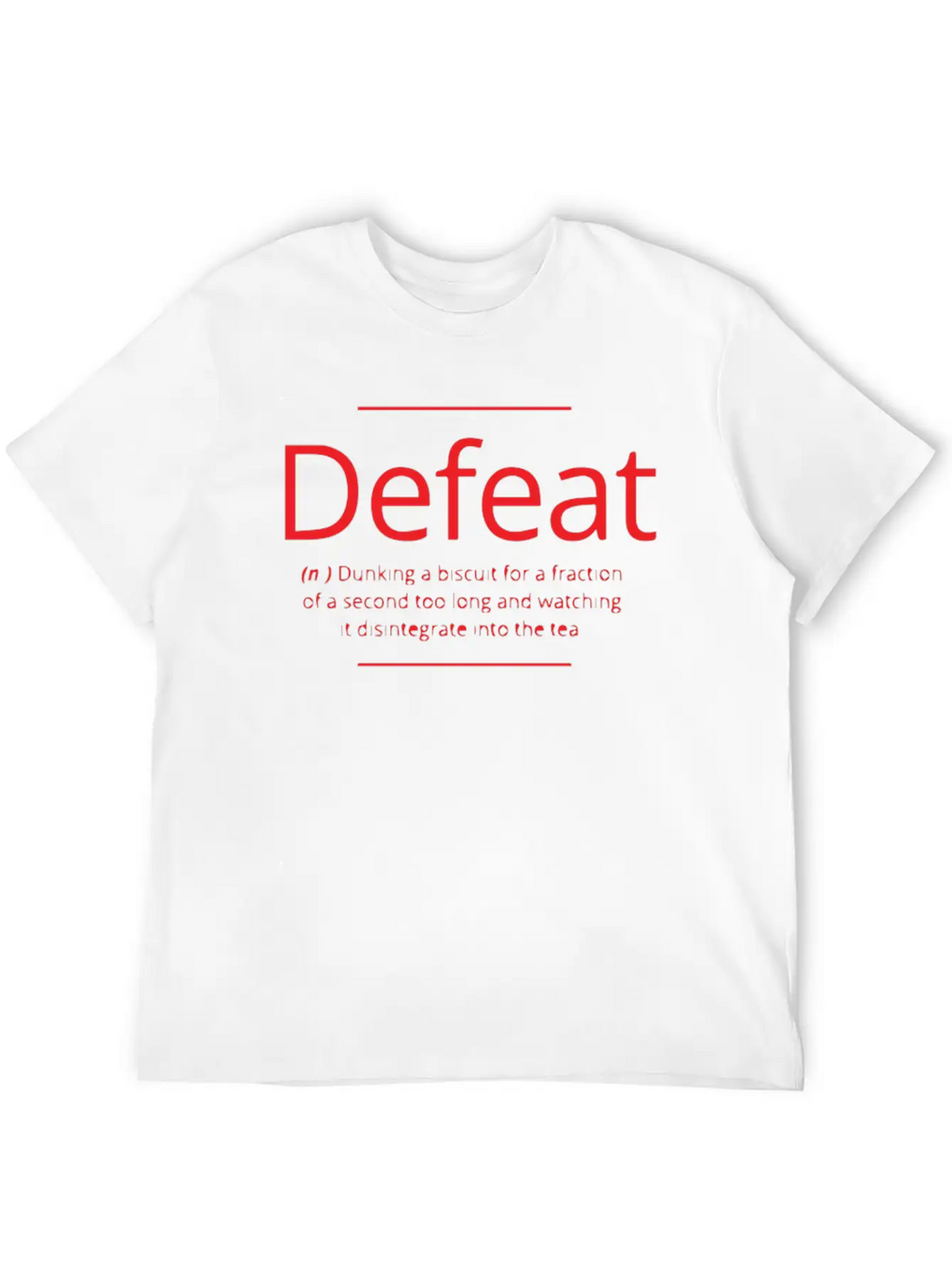 Defeat Unisex Casual T-Shirt – Clean Design For Daily Comfort