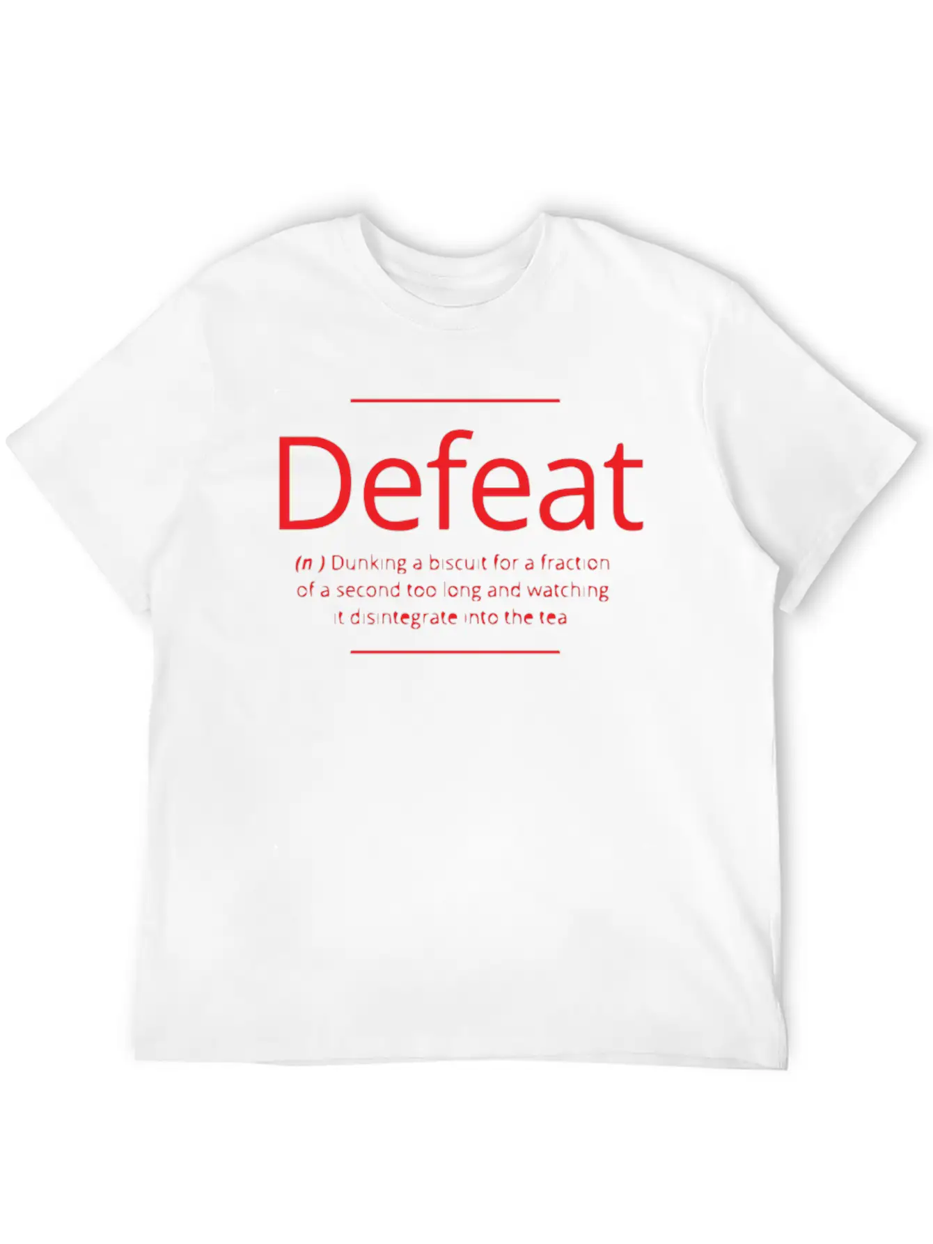 Defeat Unisex Casual T-Shirt – Clean Design For Daily Comfort