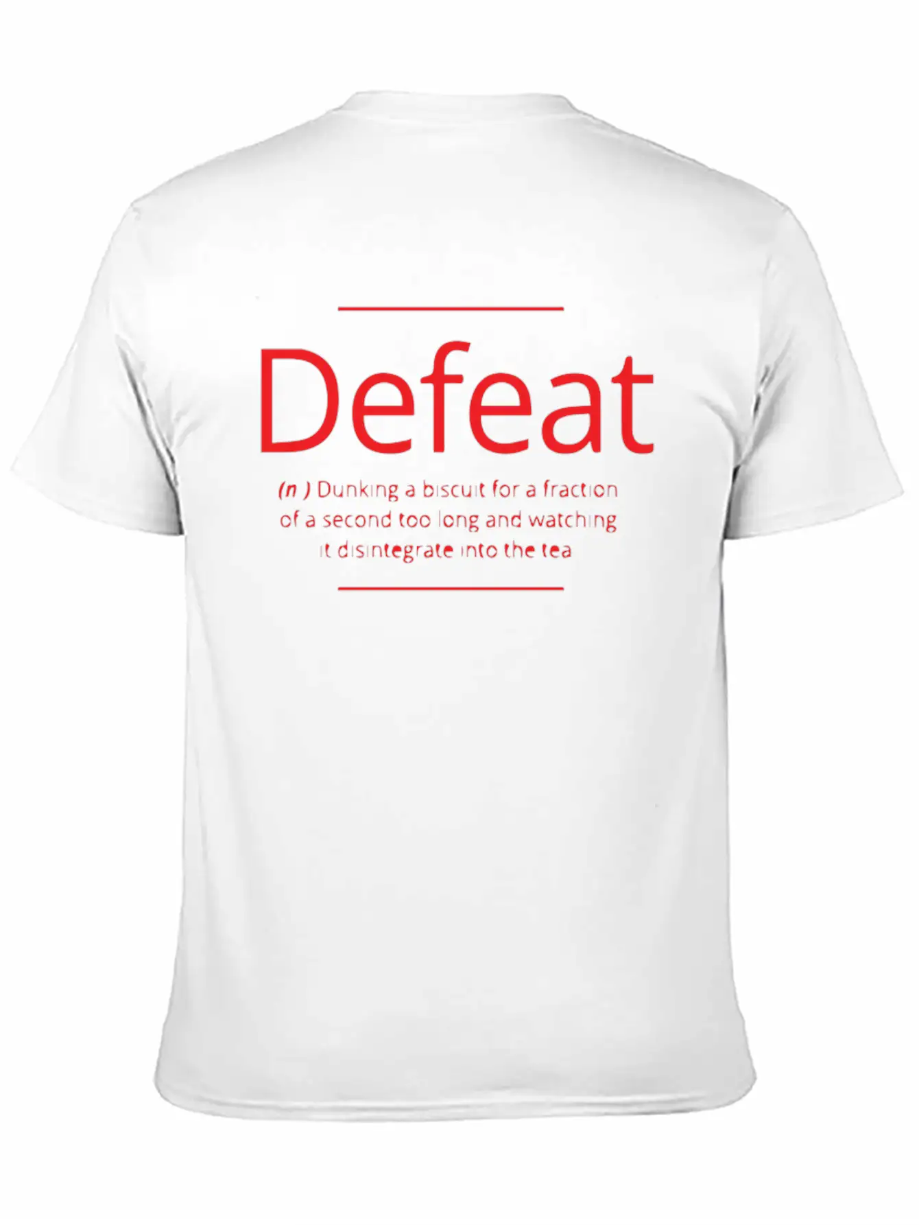 Defeat Unisex Casual T-Shirt – Clean Design For Daily Comfort