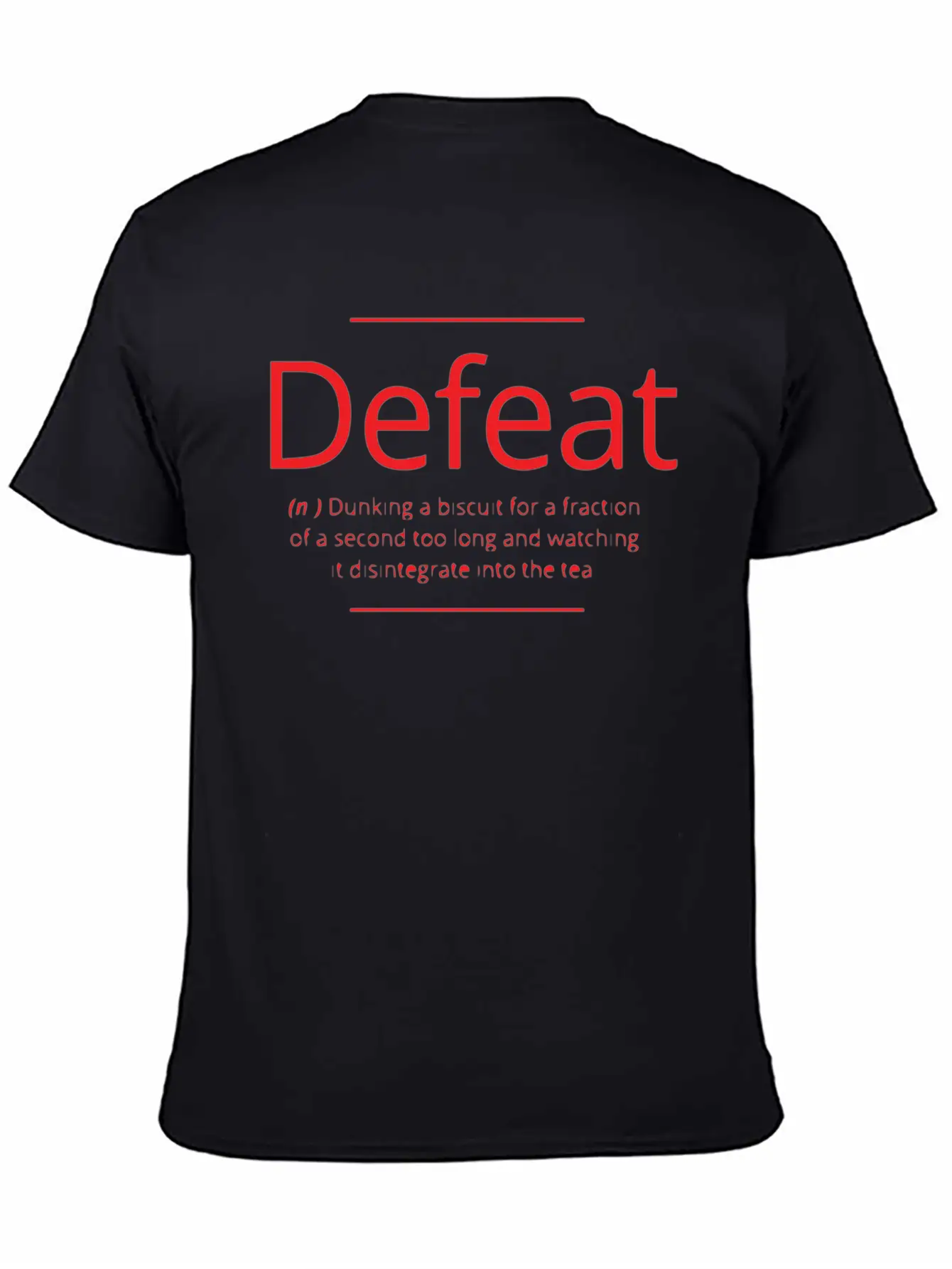 Defeat Unisex Casual T-Shirt – Clean Design For Daily Comfort