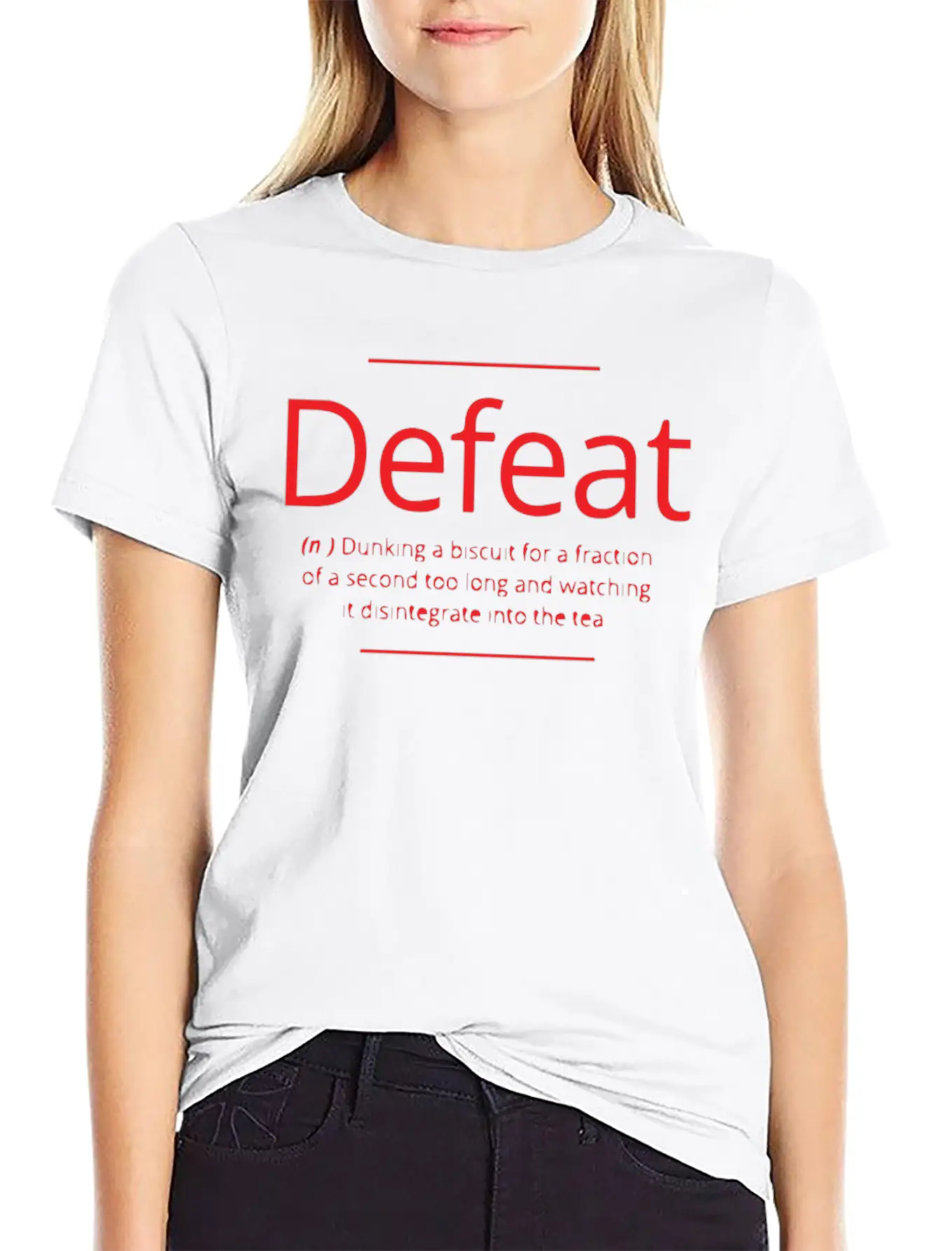 Defeat Unisex Casual T-Shirt – Clean Design For Daily Comfort