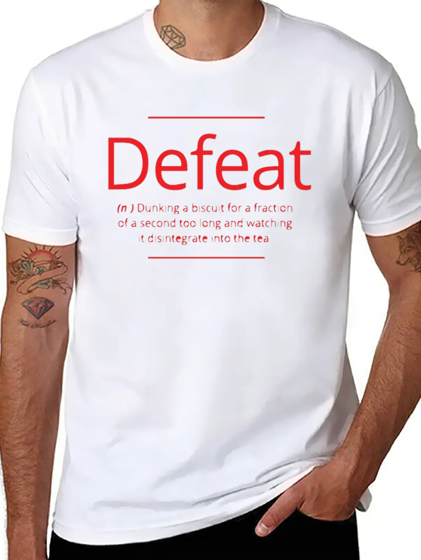 Defeat Unisex Casual T-Shirt – Clean Design For Daily Comfort