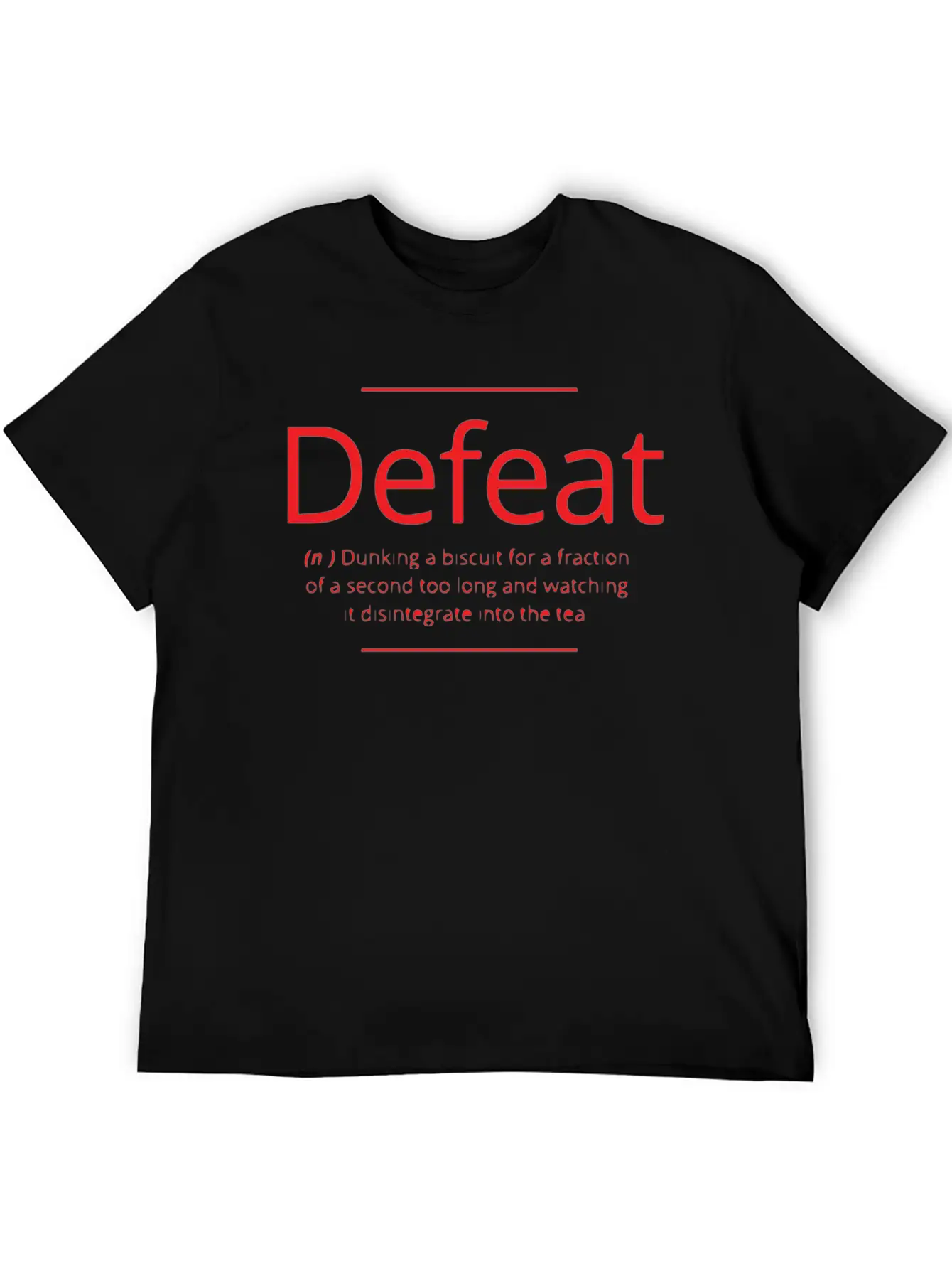 Defeat Unisex Casual T-Shirt – Clean Design For Daily Comfort