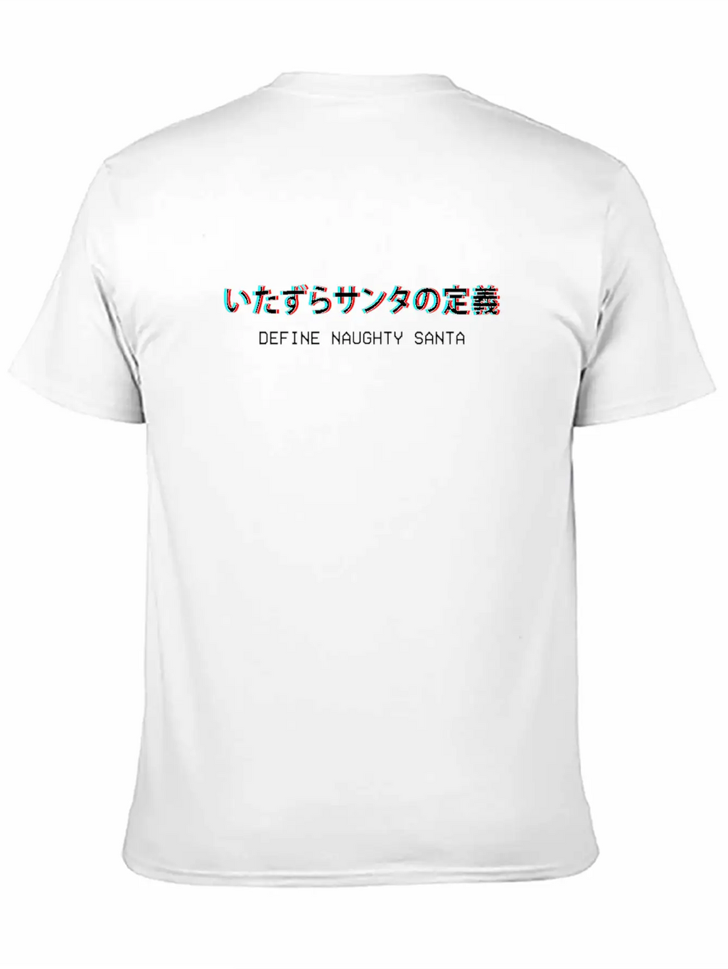 Define Naughty Santa Japanese Vaporwave Aesthetic Stylish Everyday T-Shirt – Unisex Basic Cotton Tee