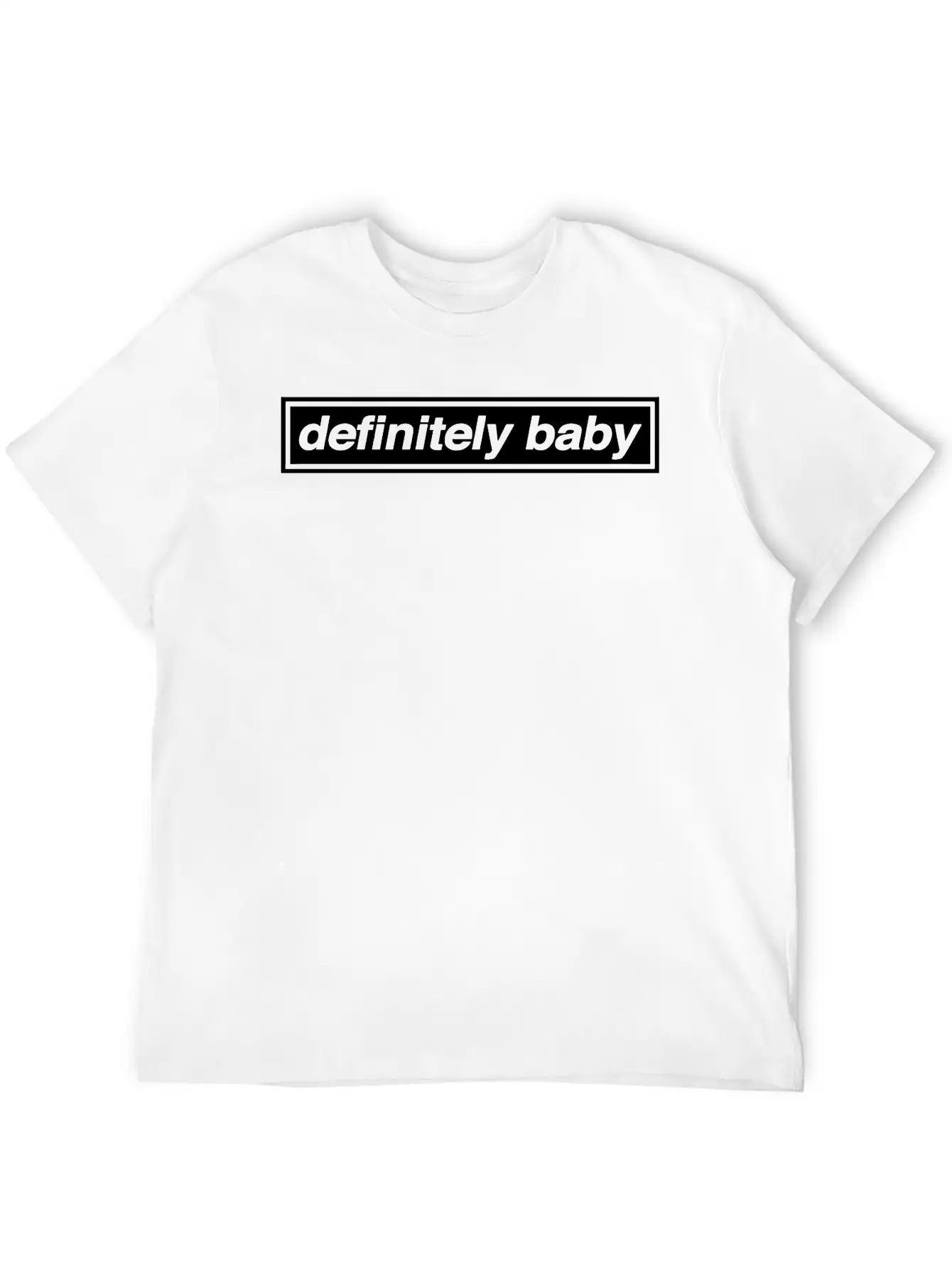 Definitely Baby / 90s Indie Grunge Breathable Soft Cotton T-Shirt – Timeless Casual Look
