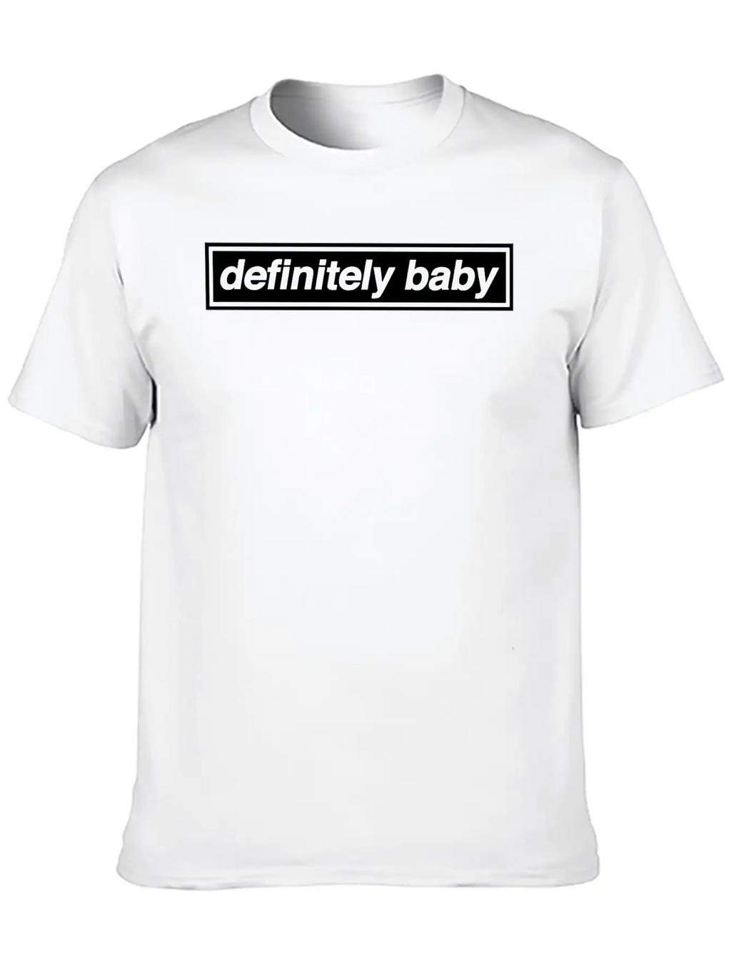 Definitely Baby / 90s Indie Grunge Breathable Soft Cotton T-Shirt – Timeless Casual Look