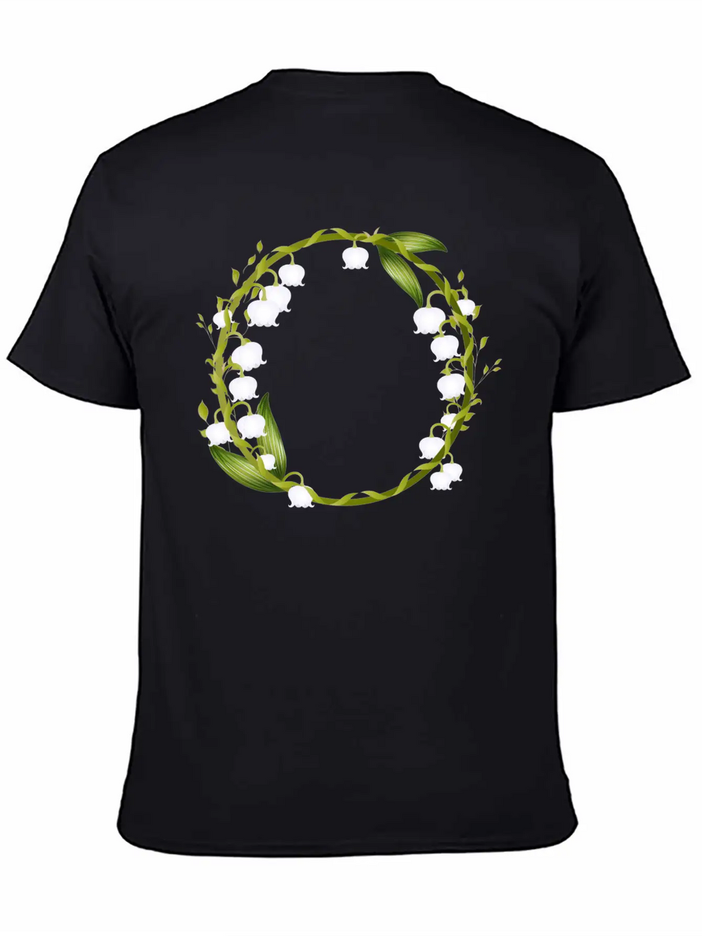 Delicate Spring Wreath Of Lilies Of The Valley Breathable Graphic T-Shirt – Perfect For Casual Days