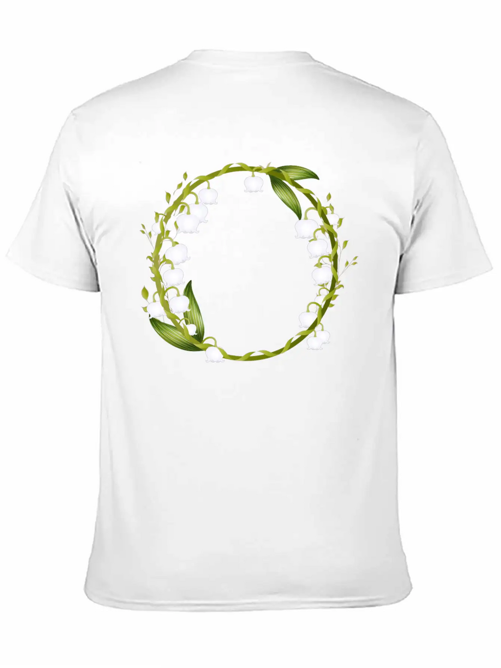 Delicate Spring Wreath Of Lilies Of The Valley Breathable Graphic T-Shirt – Perfect For Casual Days