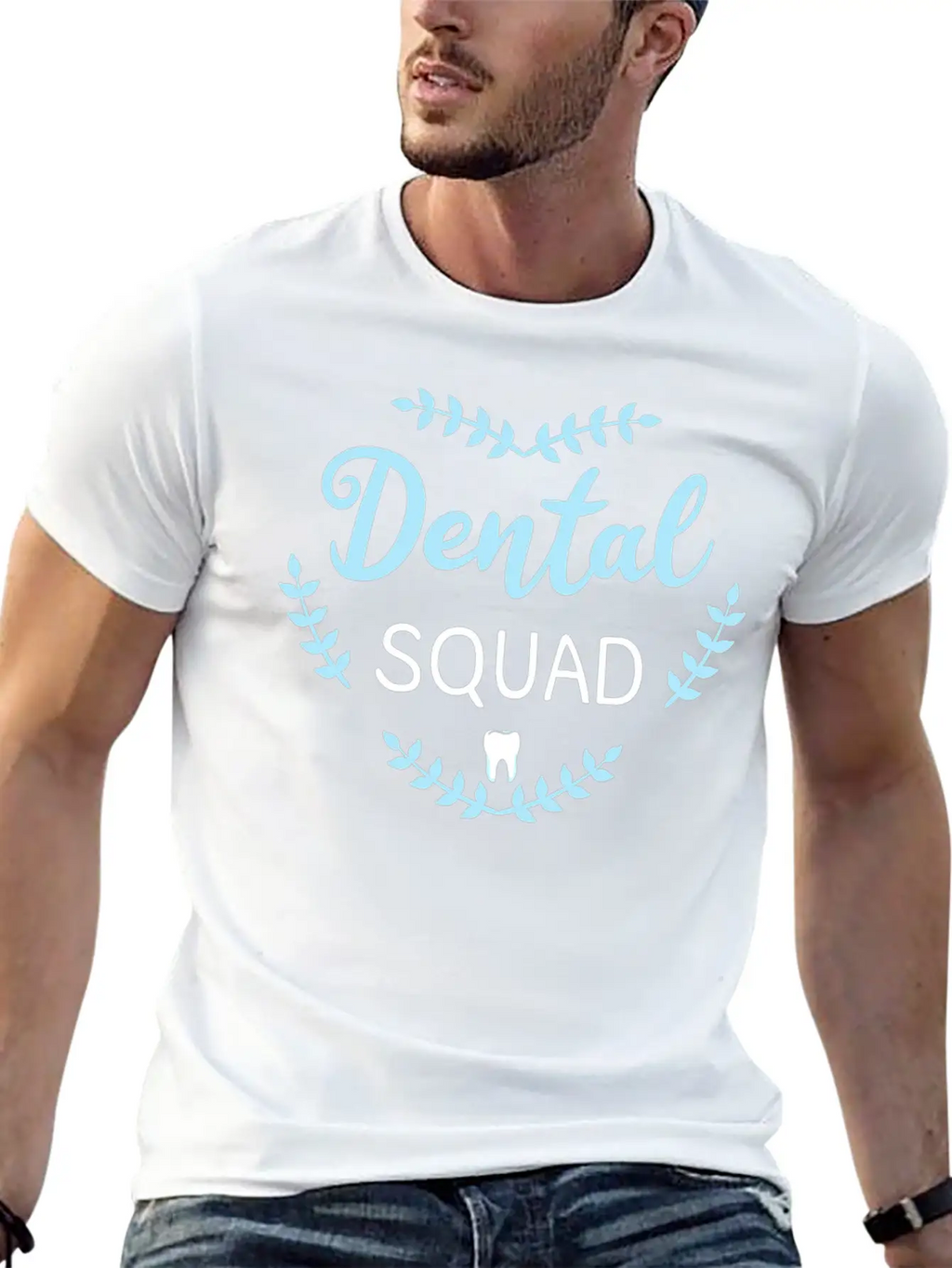 Dental Squad Dentist Mouth Doctor Oral Hygiene Gif Breathable Soft Cotton T-Shirt – Timeless Casual Look