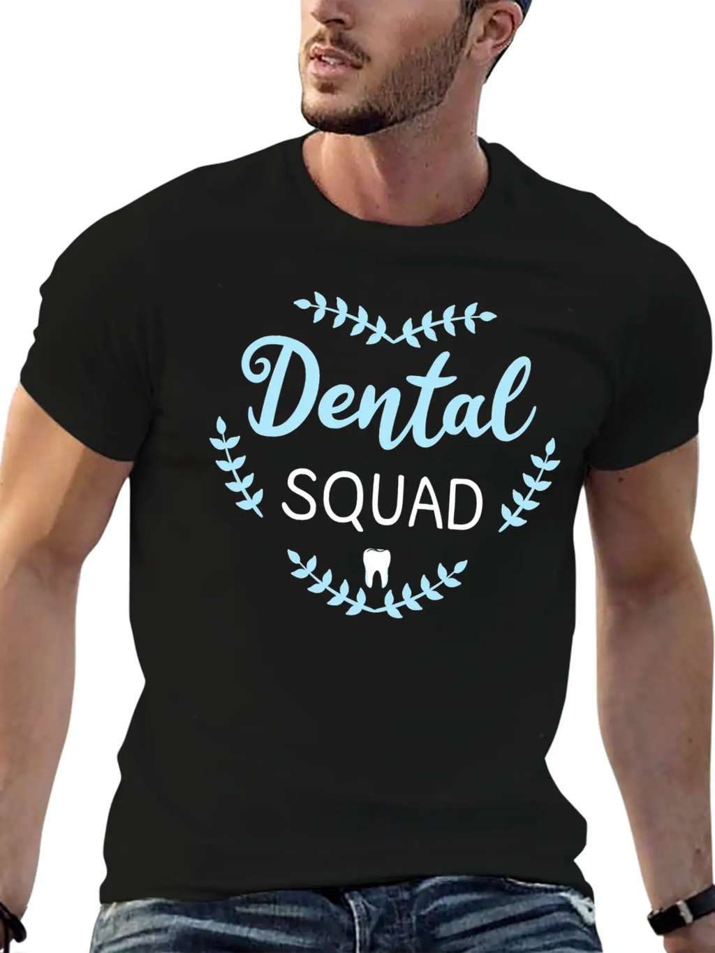 Dental Squad Dentist Mouth Doctor Oral Hygiene Gif Breathable Soft Cotton T-Shirt – Timeless Casual Look