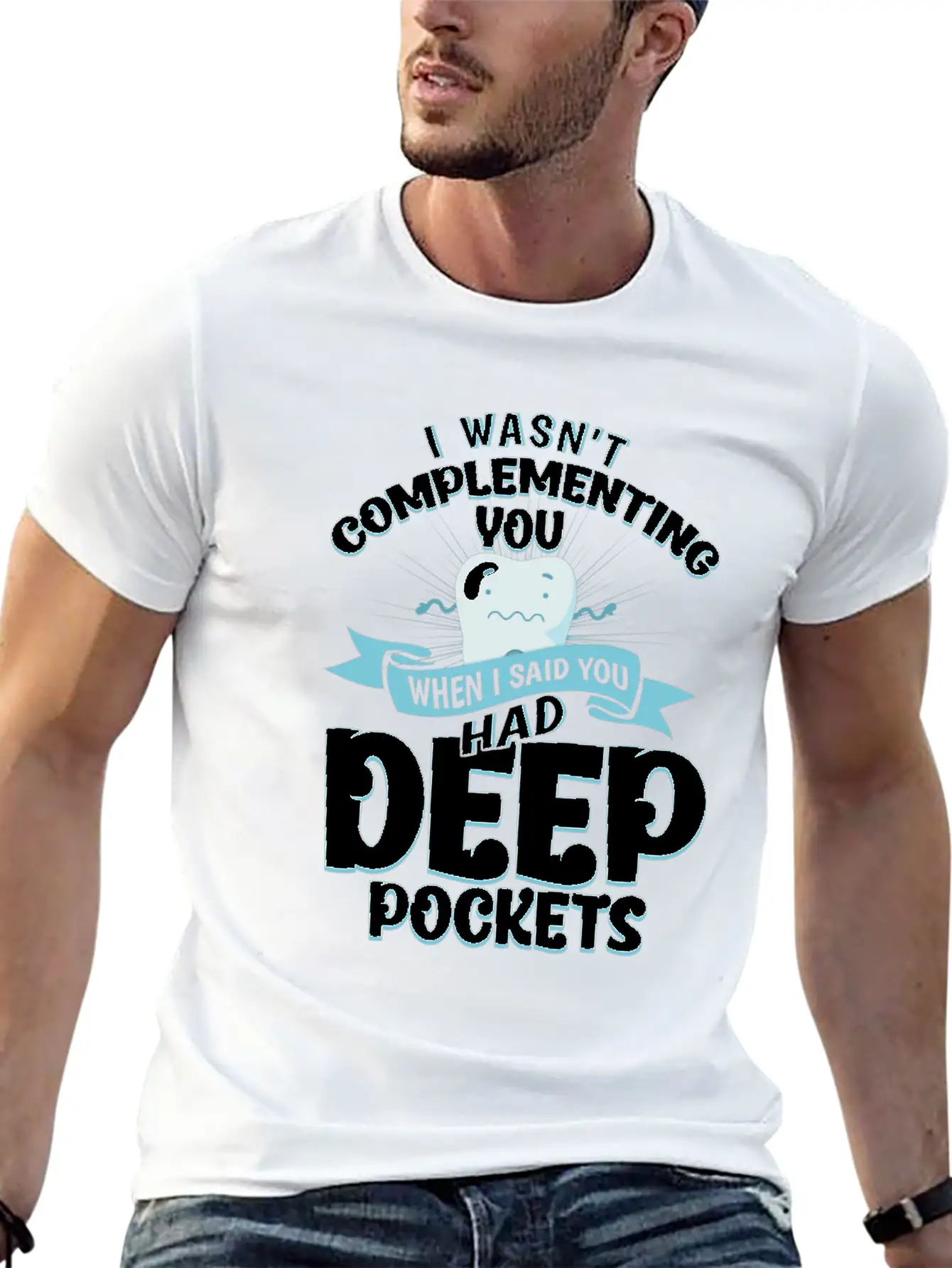 Dental Teeth Dentist Gift Unisex Casual T-Shirt – Clean Design For Daily Comfort