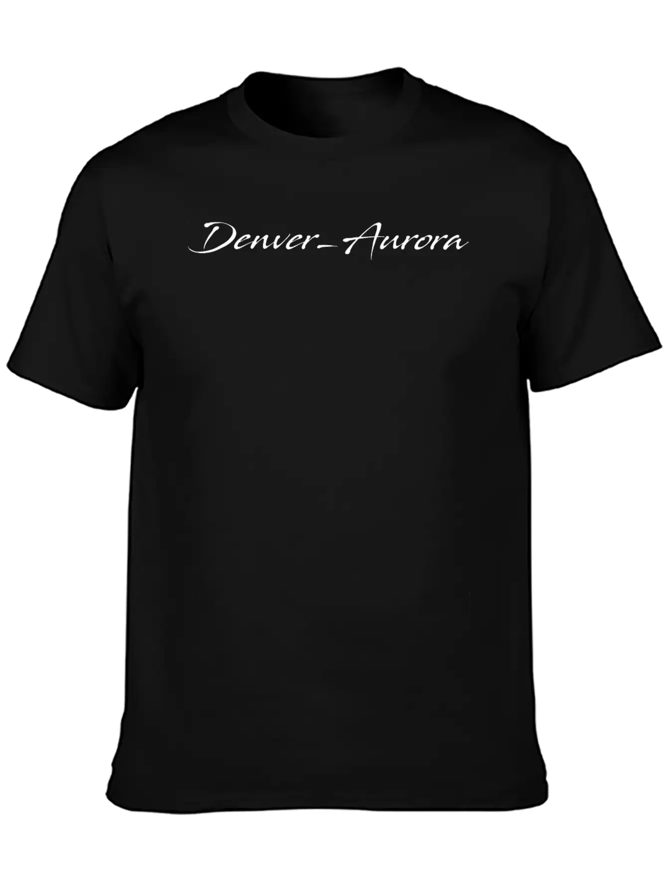 Denver-Aurora Unisex Short Sleeve Soft Cotton T-Shirt – Casual Everyday Wear