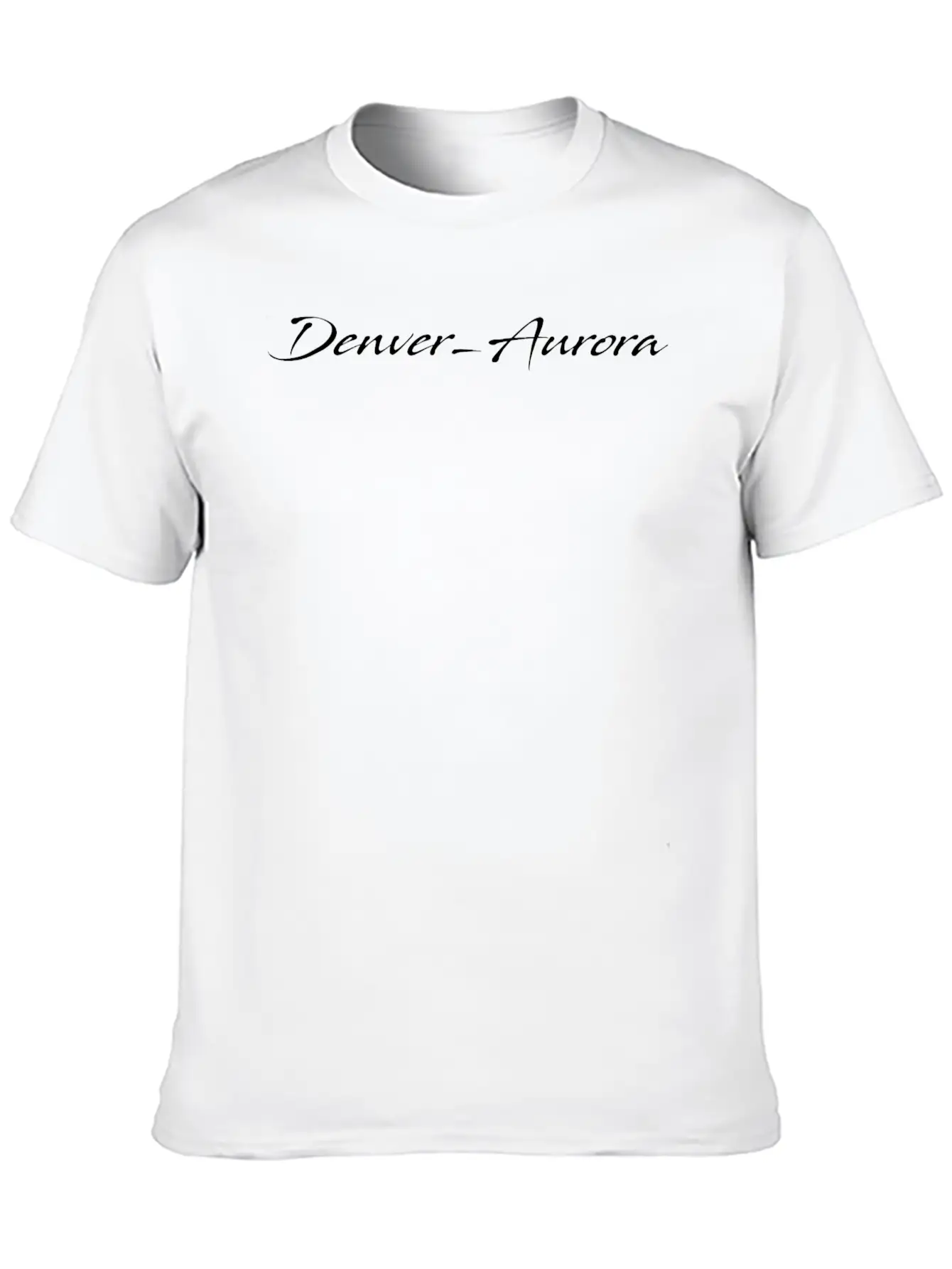 Denver-Aurora Unisex Short Sleeve Soft Cotton T-Shirt – Casual Everyday Wear