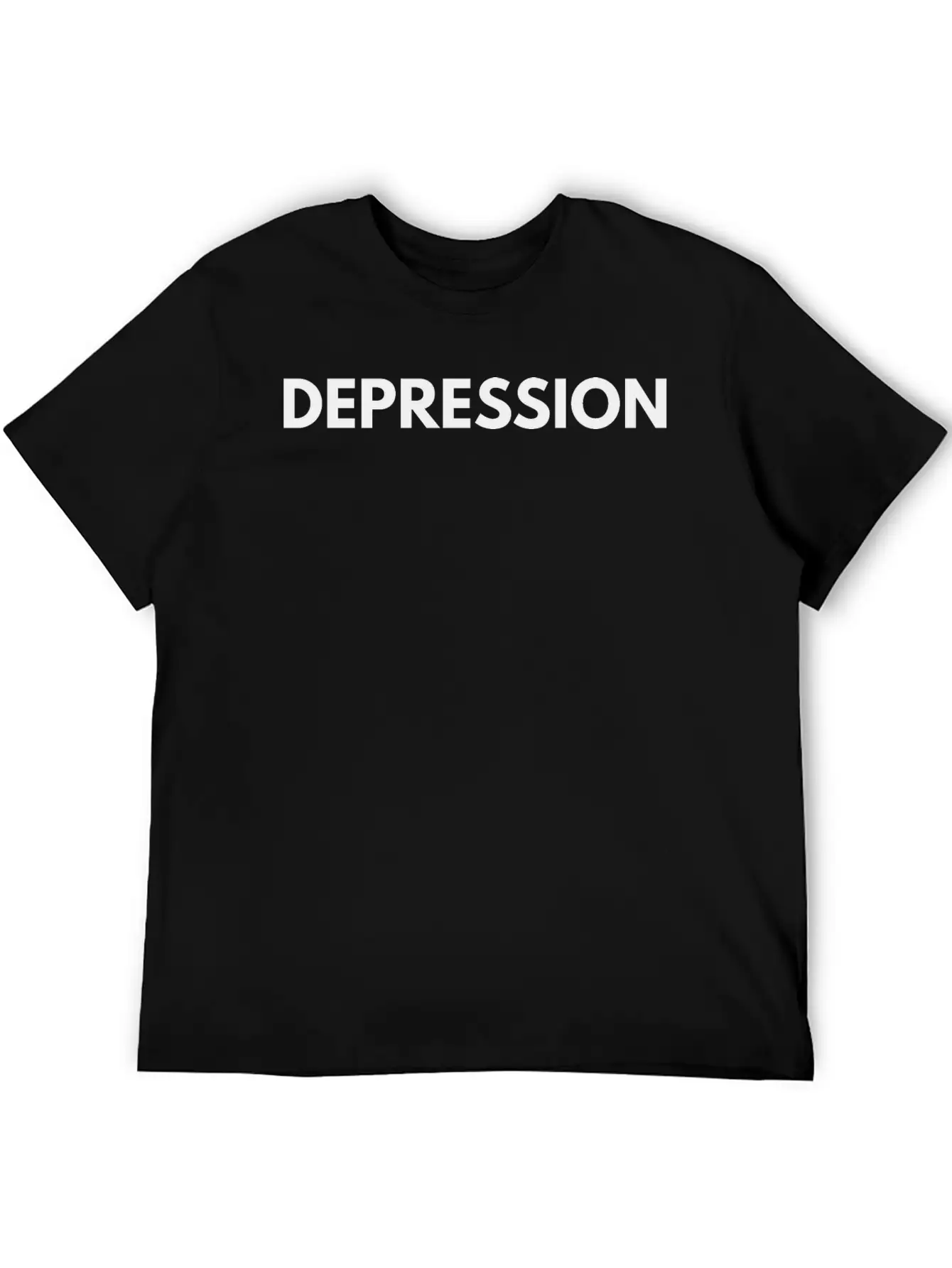 Depression Essential Cotton Tee For Daily Outfits – Unisex Style