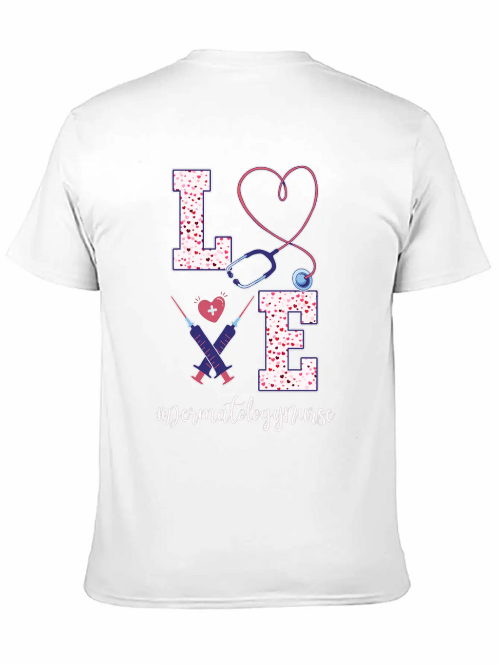 Dermatology Nurse Valentine's Day Unisex Casual T-Shirt – Clean Design For Daily Comfort