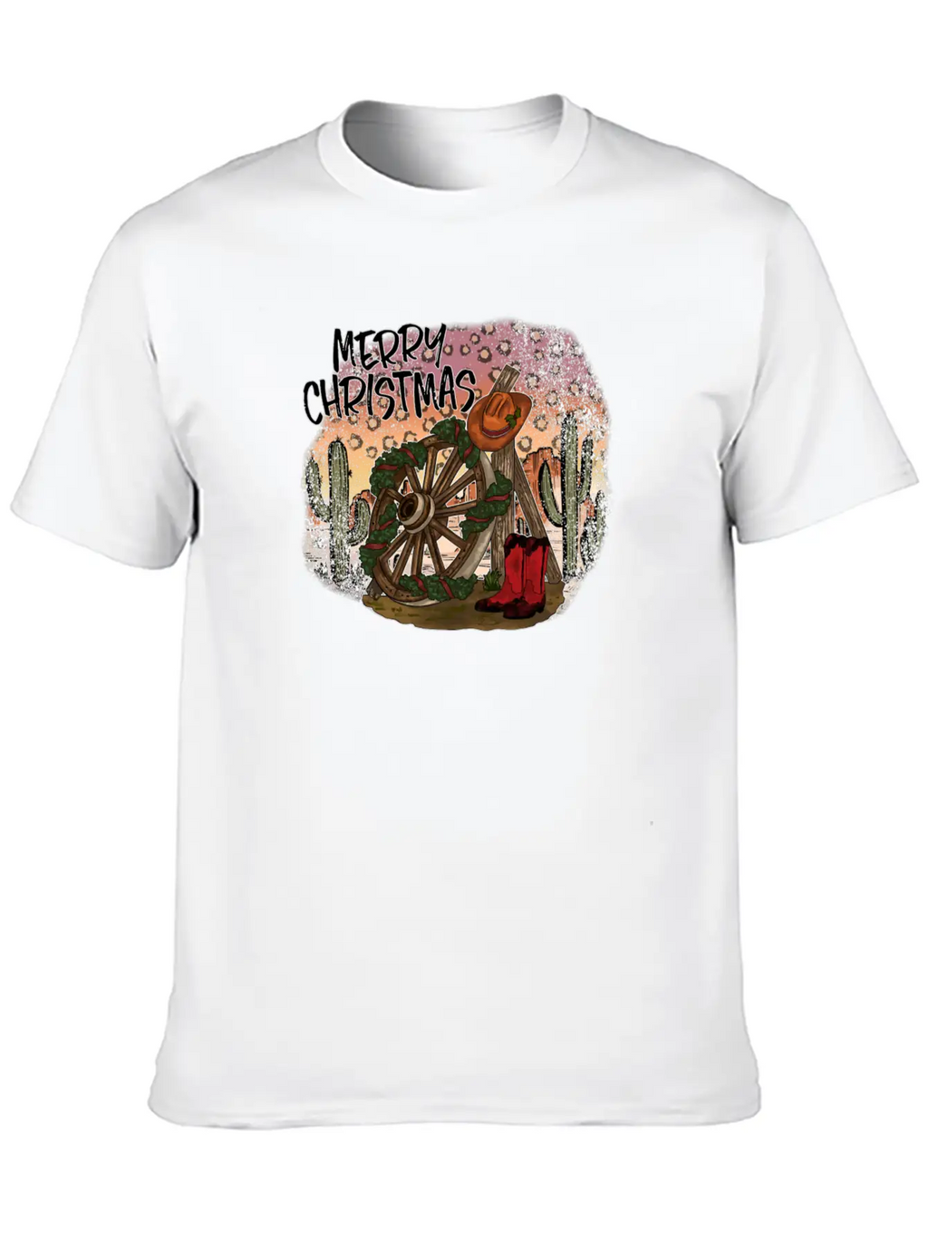 Desert Christmas Essential Cotton Tee For Daily Outfits – Unisex Style