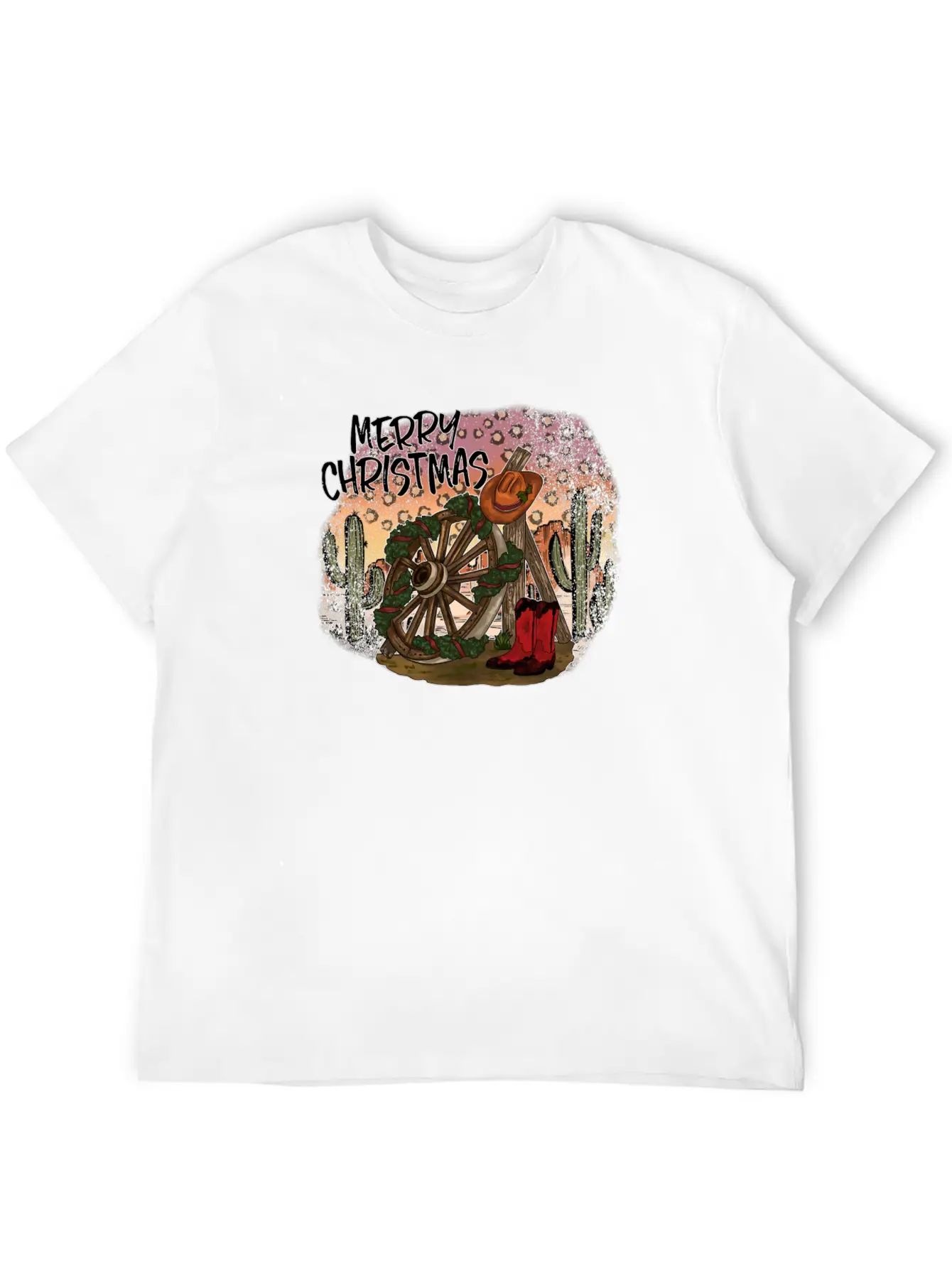Desert Christmas Essential Cotton Tee For Daily Outfits – Unisex Style