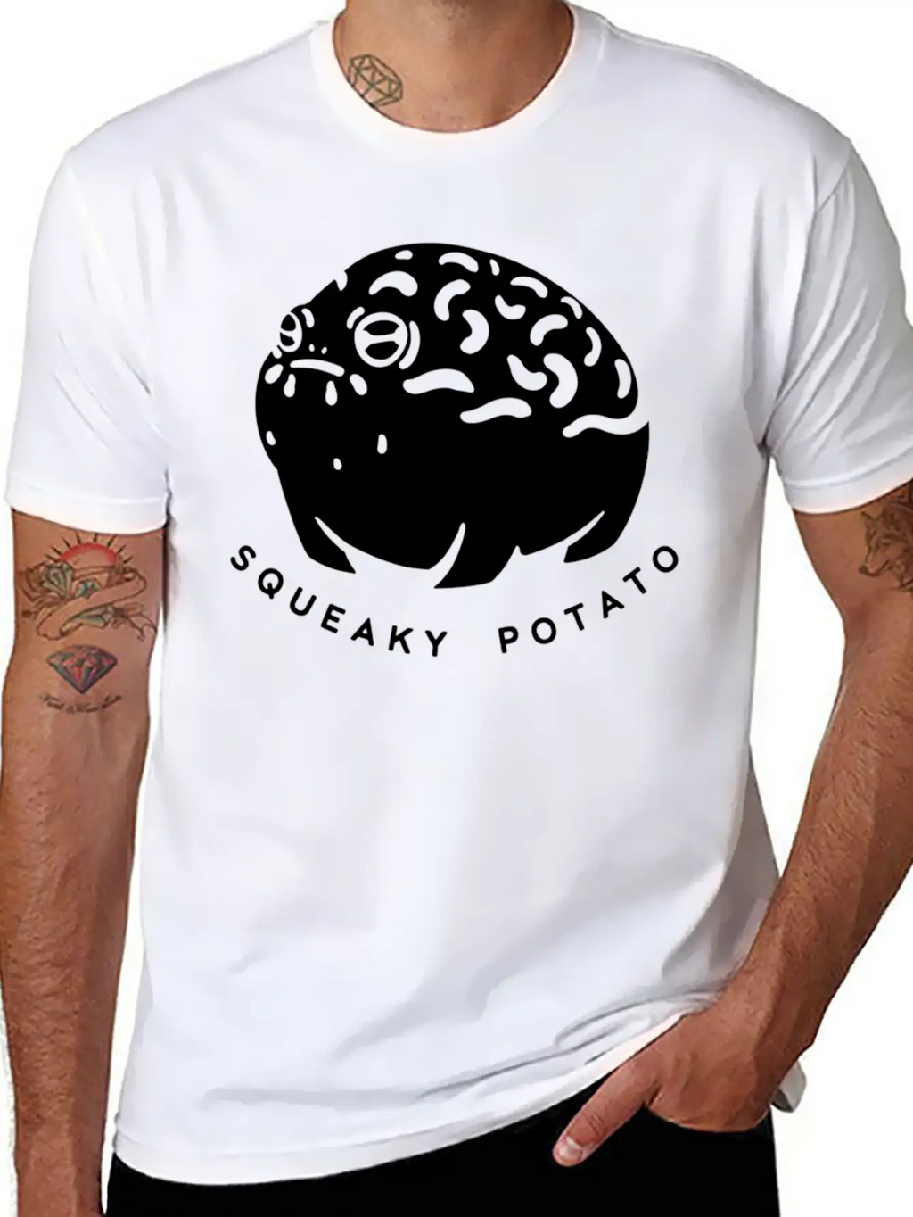 Desert Rain Frog Squeaky Amphibian Potato Unisex Short Sleeve Soft Cotton T-Shirt – Casual Everyday Wear