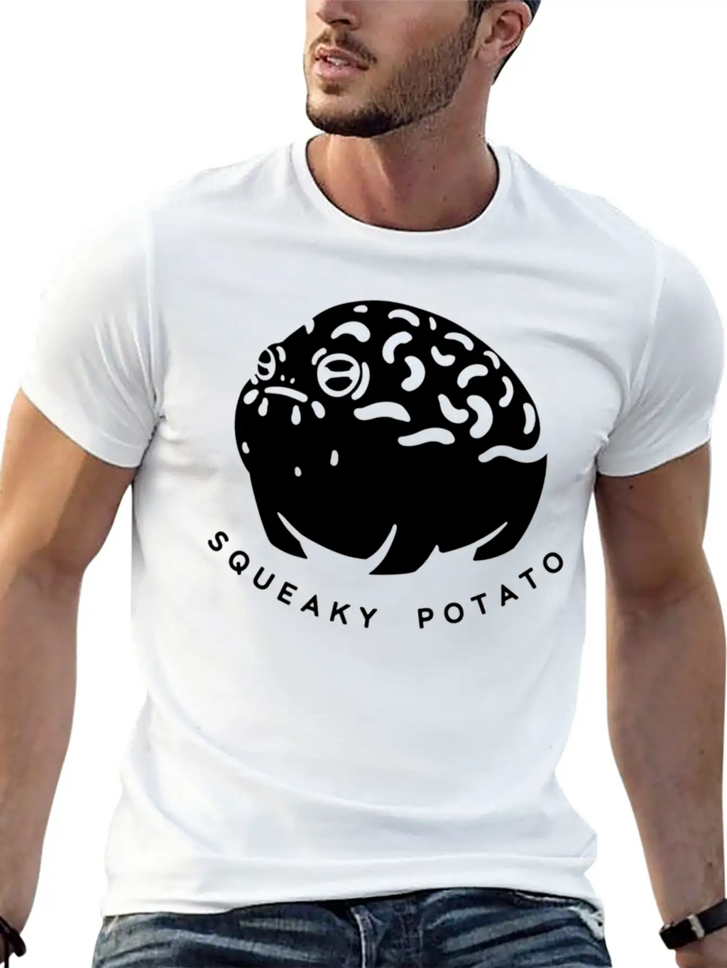 Desert Rain Frog Squeaky Amphibian Potato Unisex Short Sleeve Soft Cotton T-Shirt – Casual Everyday Wear