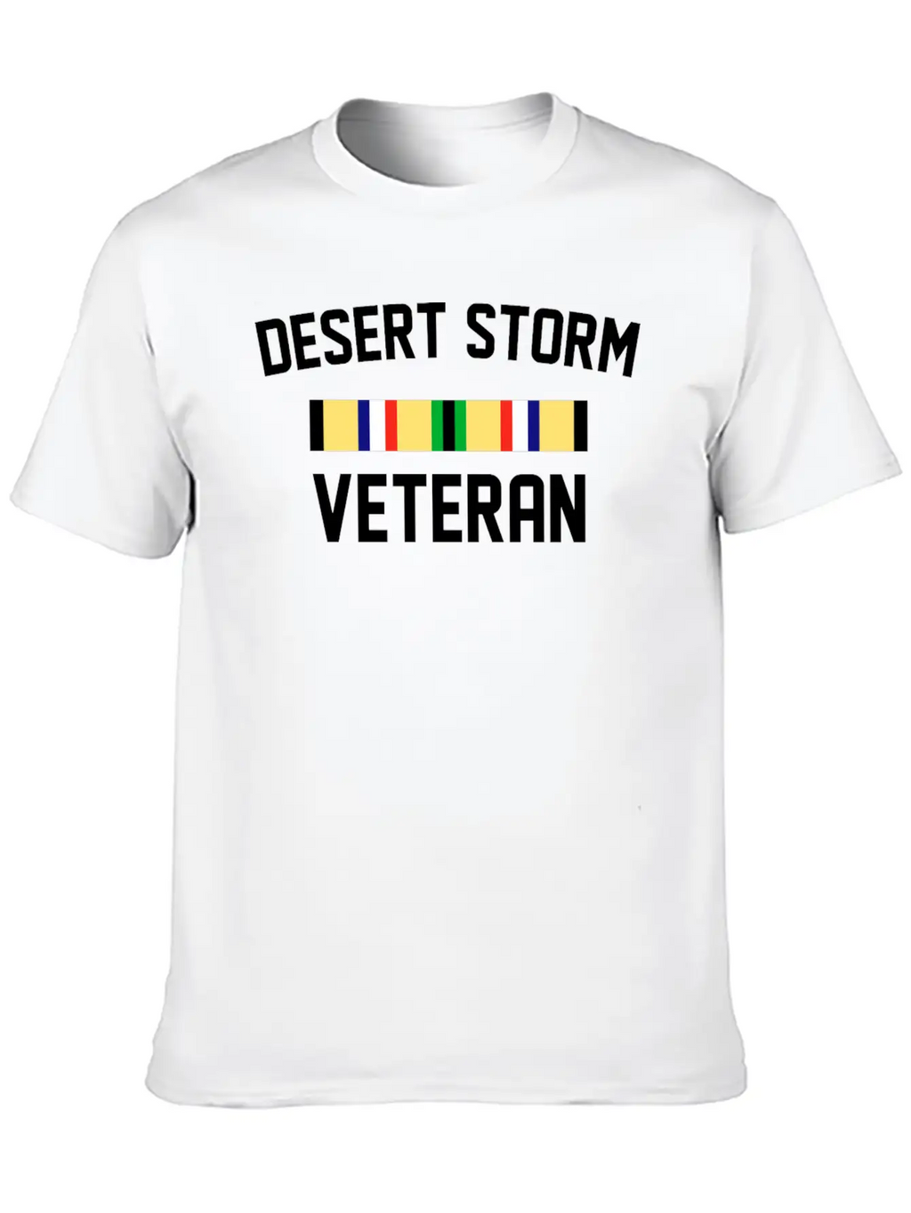 DESERT STORM VETERAN Unisex Short Sleeve Soft Cotton T-Shirt – Casual Everyday Wear