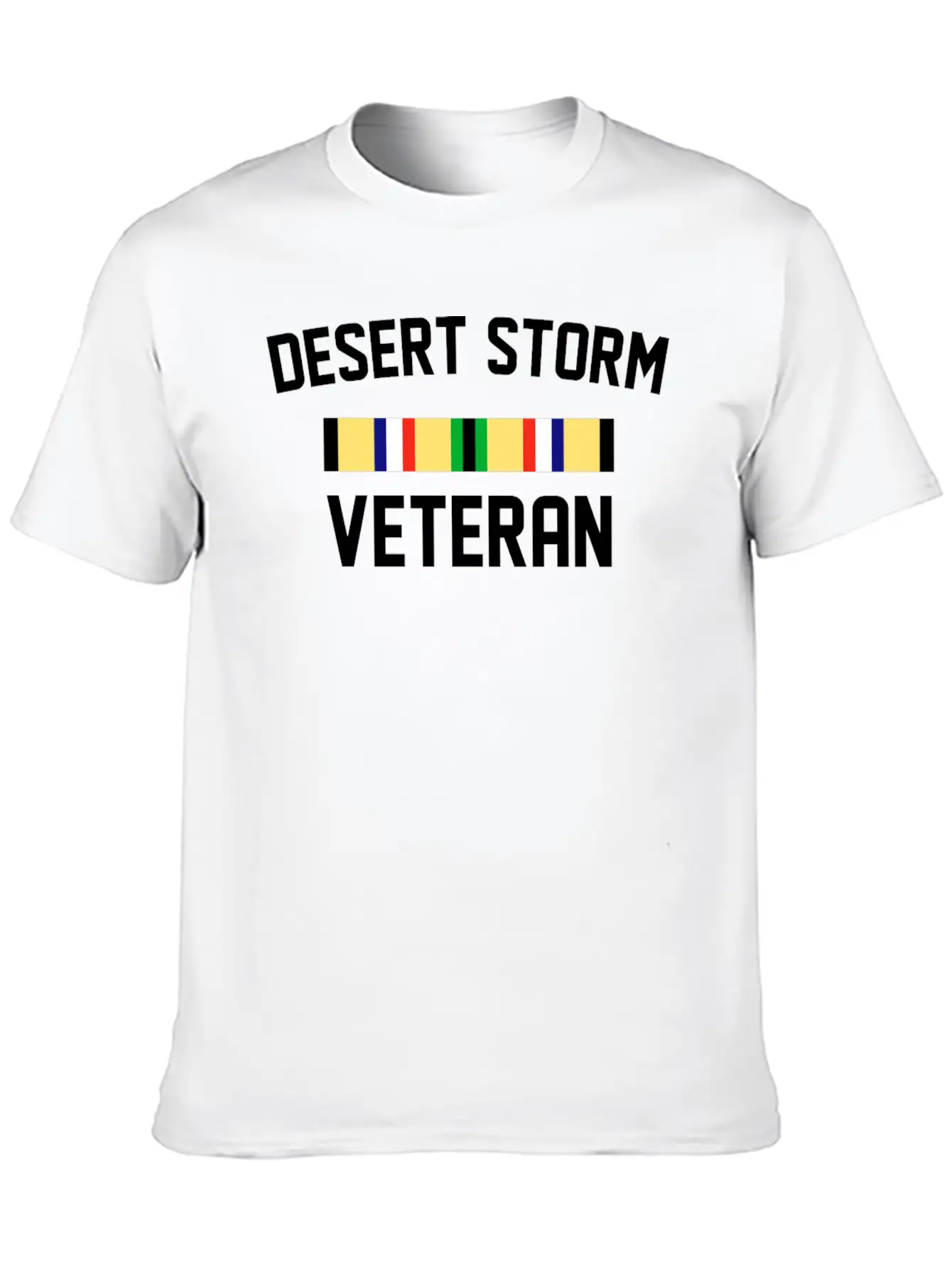 DESERT STORM VETERAN Unisex Short Sleeve Soft Cotton T-Shirt – Casual Everyday Wear