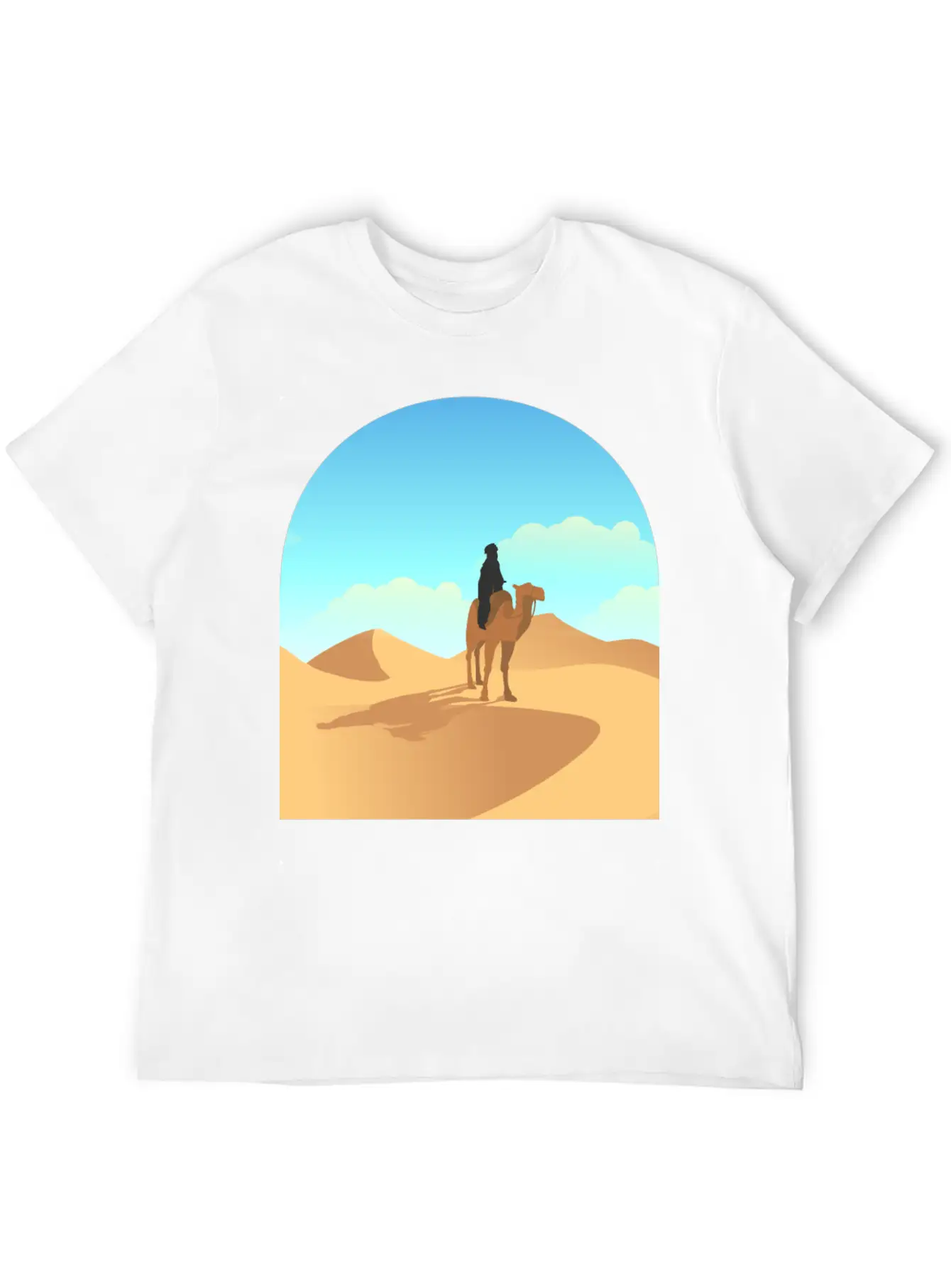 Desert Unisex Short Sleeve Soft Cotton T-Shirt – Casual Everyday Wear