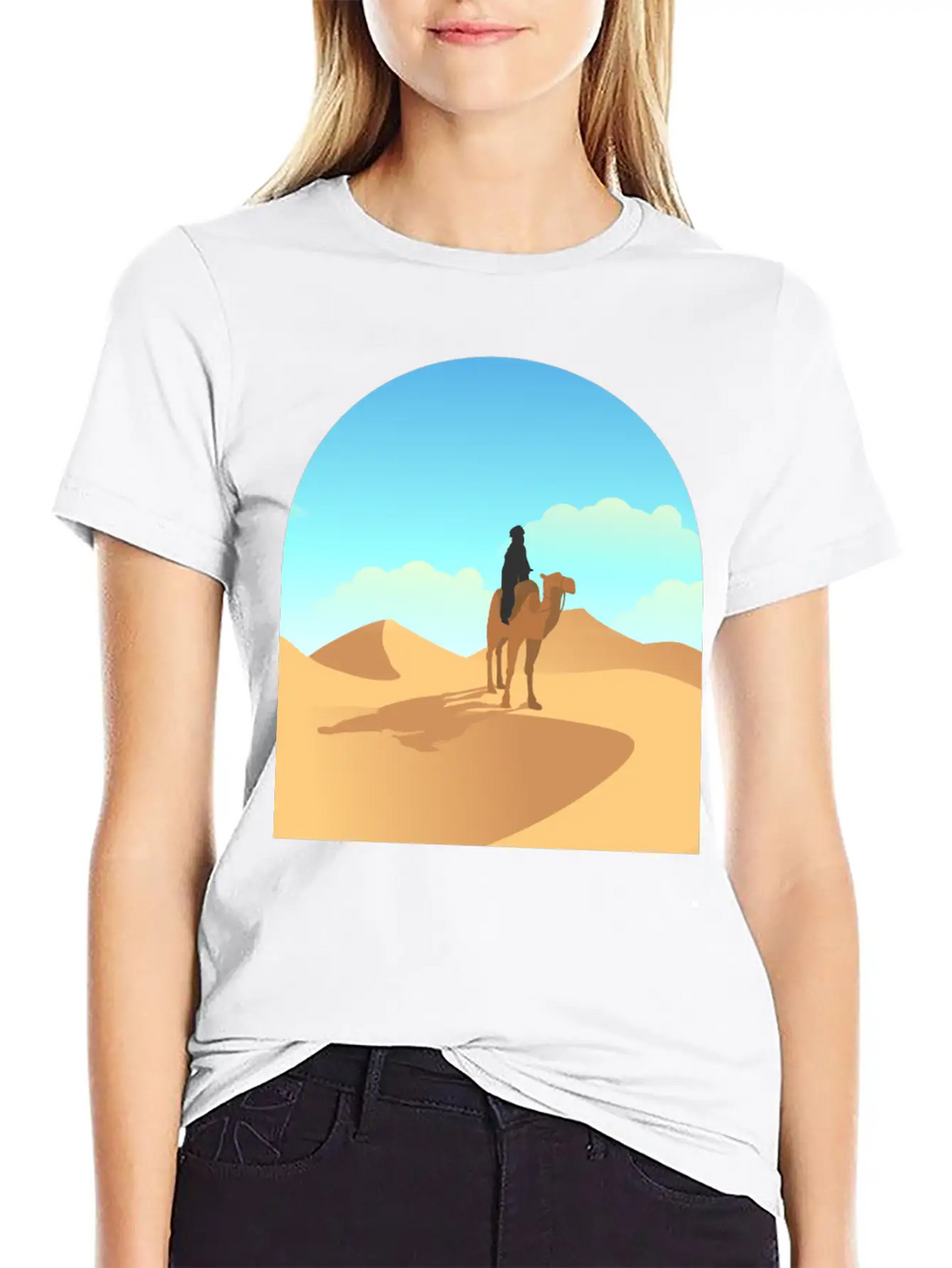 Desert Unisex Short Sleeve Soft Cotton T-Shirt – Casual Everyday Wear