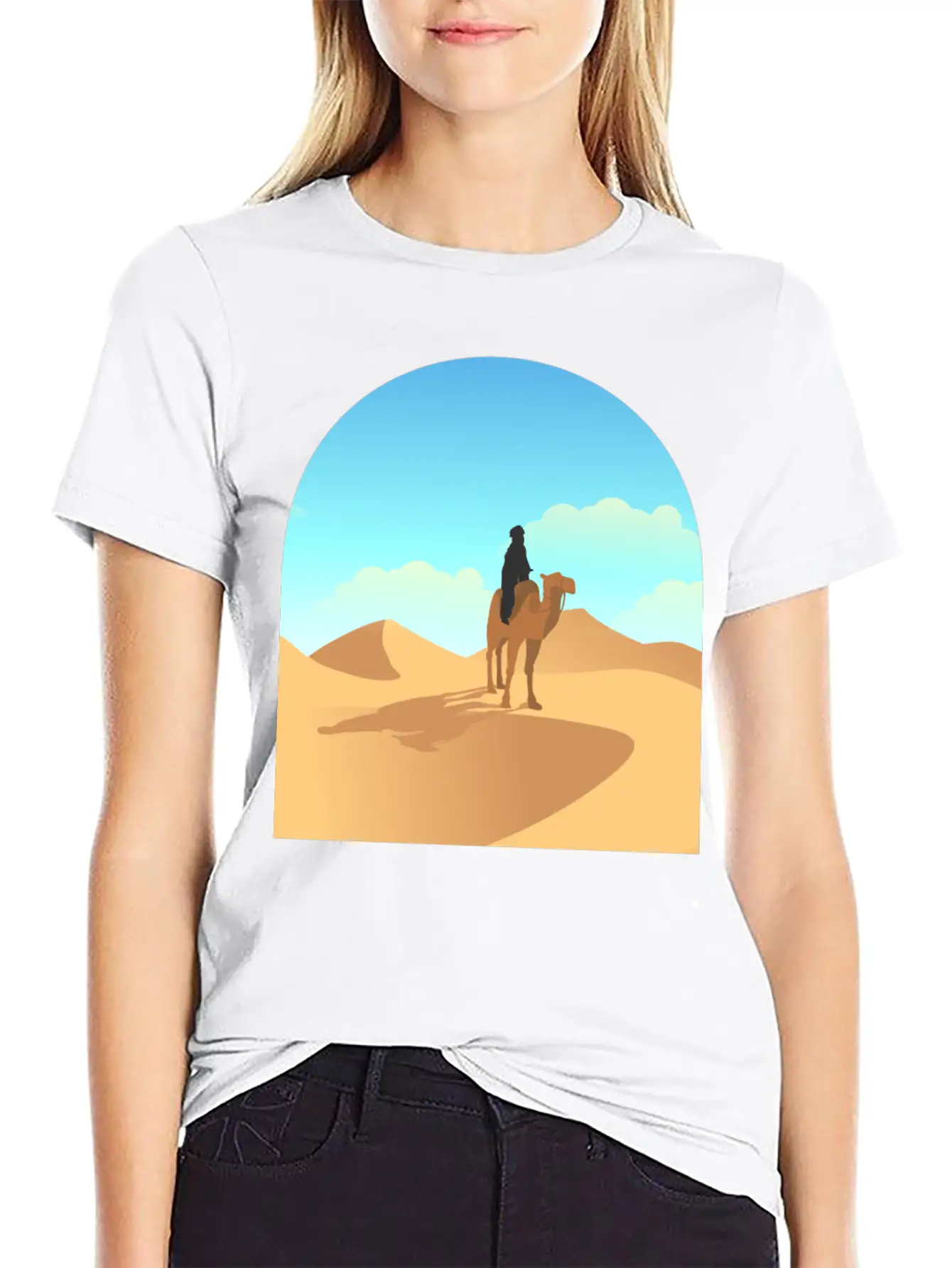 Desert Unisex Short Sleeve Soft Cotton T-Shirt – Casual Everyday Wear