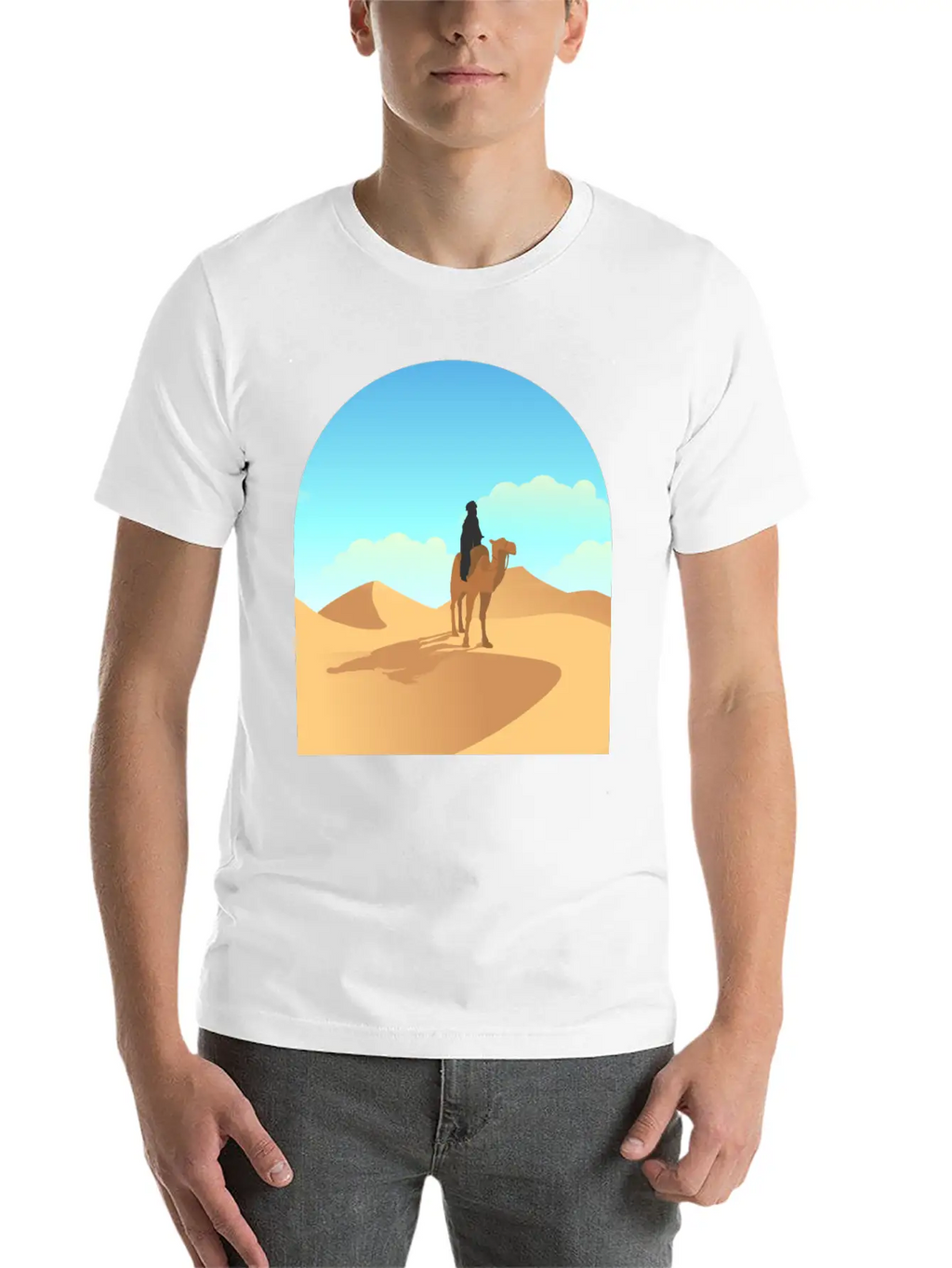 Desert Unisex Short Sleeve Soft Cotton T-Shirt – Casual Everyday Wear