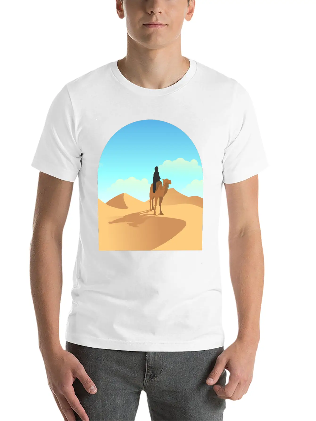 Desert Unisex Short Sleeve Soft Cotton T-Shirt – Casual Everyday Wear