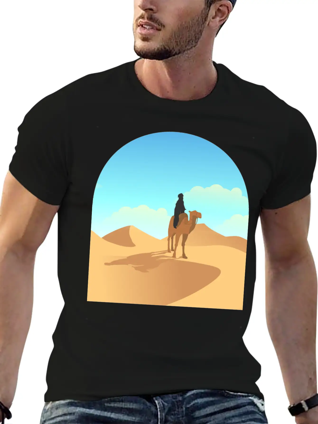 Desert Unisex Short Sleeve Soft Cotton T-Shirt – Casual Everyday Wear